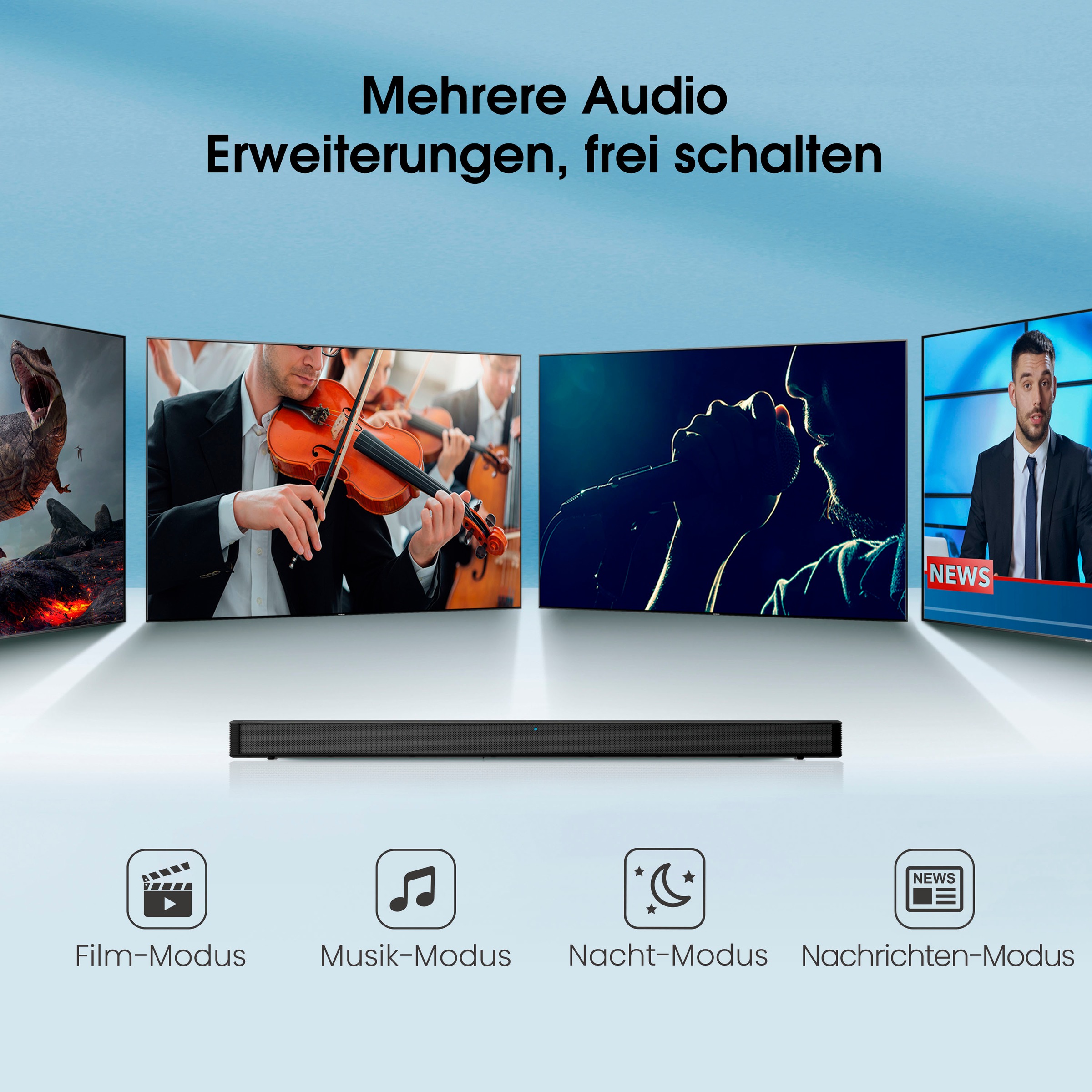 Hisense Soundbar »HS205G 2.0 Kanal Soundbar, 120 Watt, schwarz«