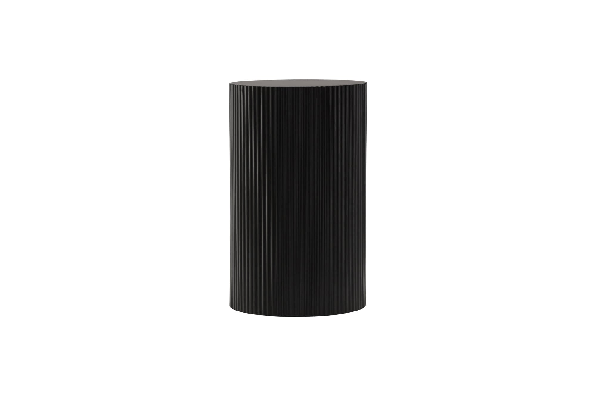 Venture Home Beistelltisch "Lenox, runder Beistelltisch, gerillte Optik, Ø 31 cm" Ablagetisch, MDF, rund, kompakt, urban, schlicht