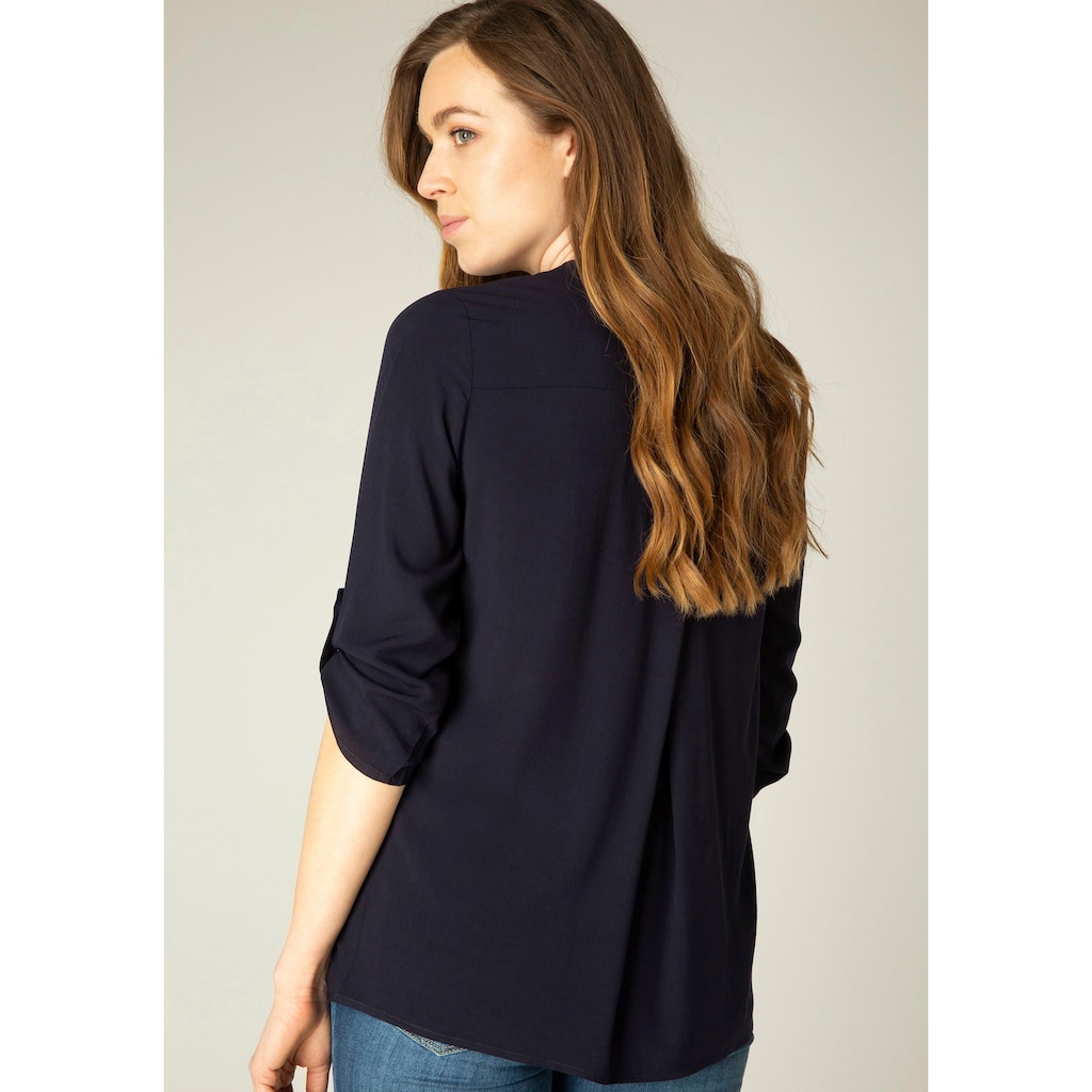 Base Level Shirtbluse, mit V-Ausschnitt