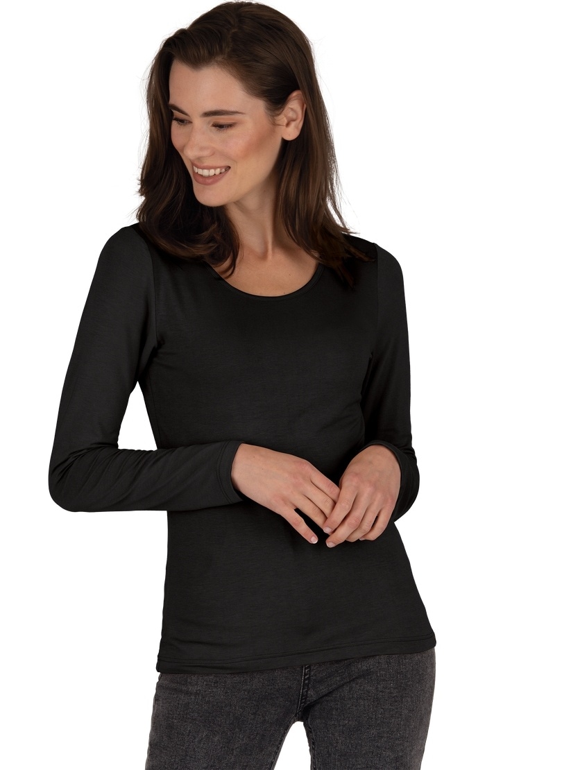 Trigema Longsleeve »TRIGEMA Shirt aus Viskose Langarm« 1 Stk.