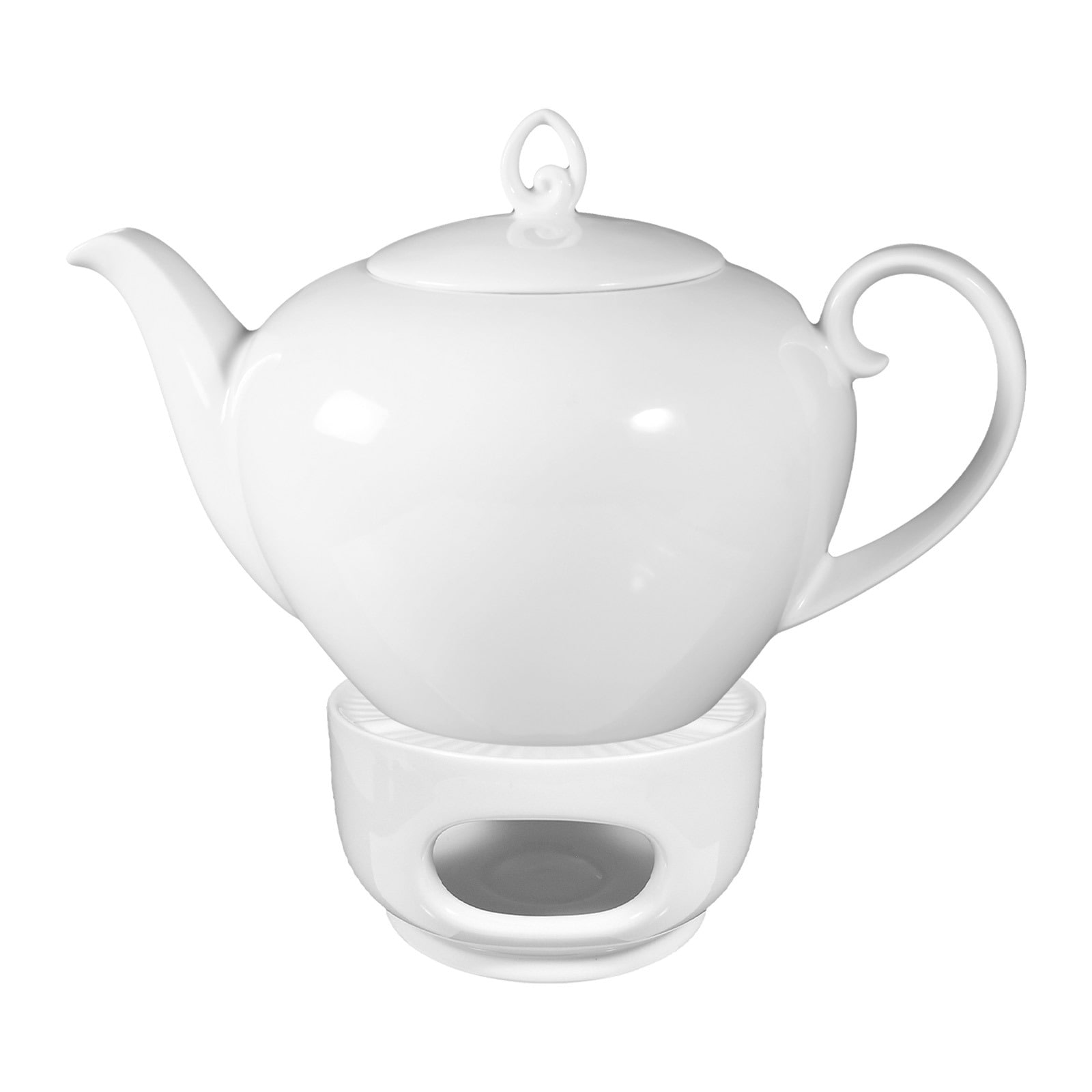 Seltmann Weiden Teekanne mit Stövchen Rondo/Liane 1,1 Liter 2er Set