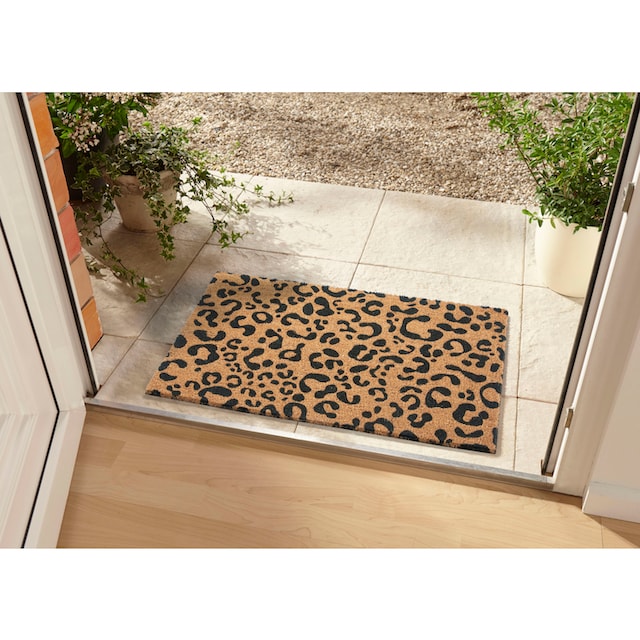 HANSE Home Fußmatte »Mix Mats Kokos Leopard Look«, rechteckig, Kokos,  Schmutzfangmatte, Outdoor, Rutschfest, Innen, Kokosmatte, Flur online  kaufen