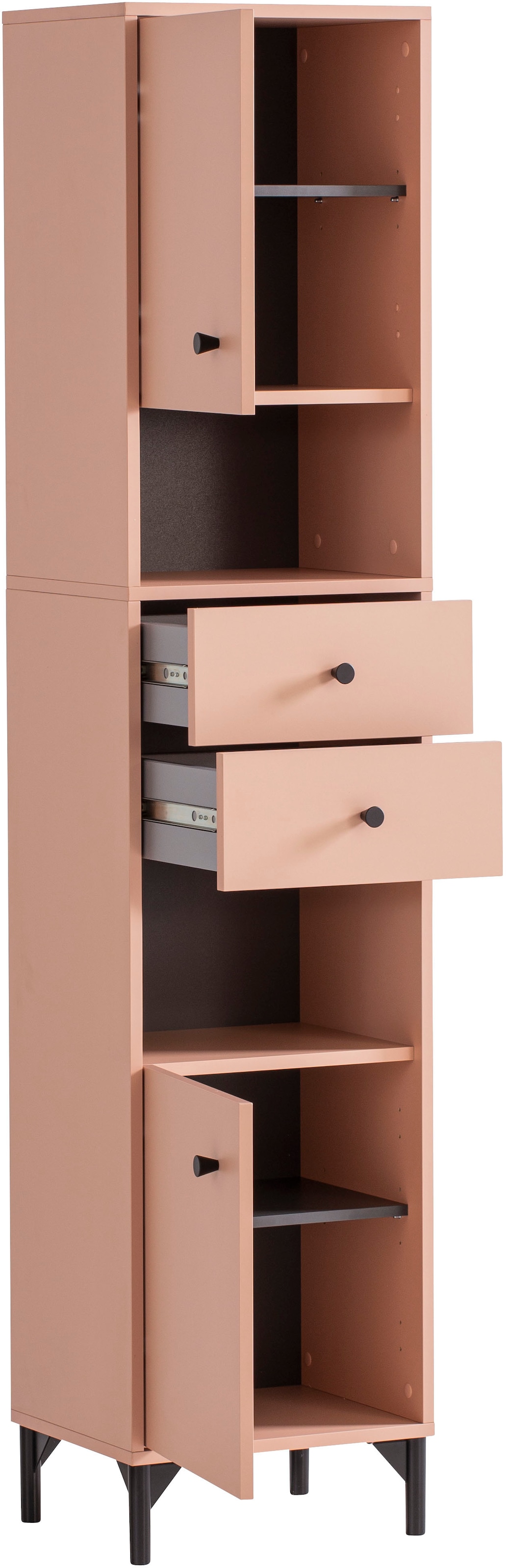 Schildmeyer Hochschrank »Smash, Breite 40 cm«, Apricot Dekor, wechselbarer Türanschlag