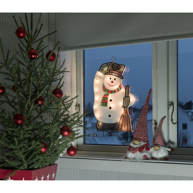 KONSTSMIDE LED Fensterbild »Weihnachtsdeko«, 20 flammig-flammig, LED  Fensterbild, Schneemann, 20 warm weiße Dioden online kaufen | mit 3 Jahren  XXL Garantie