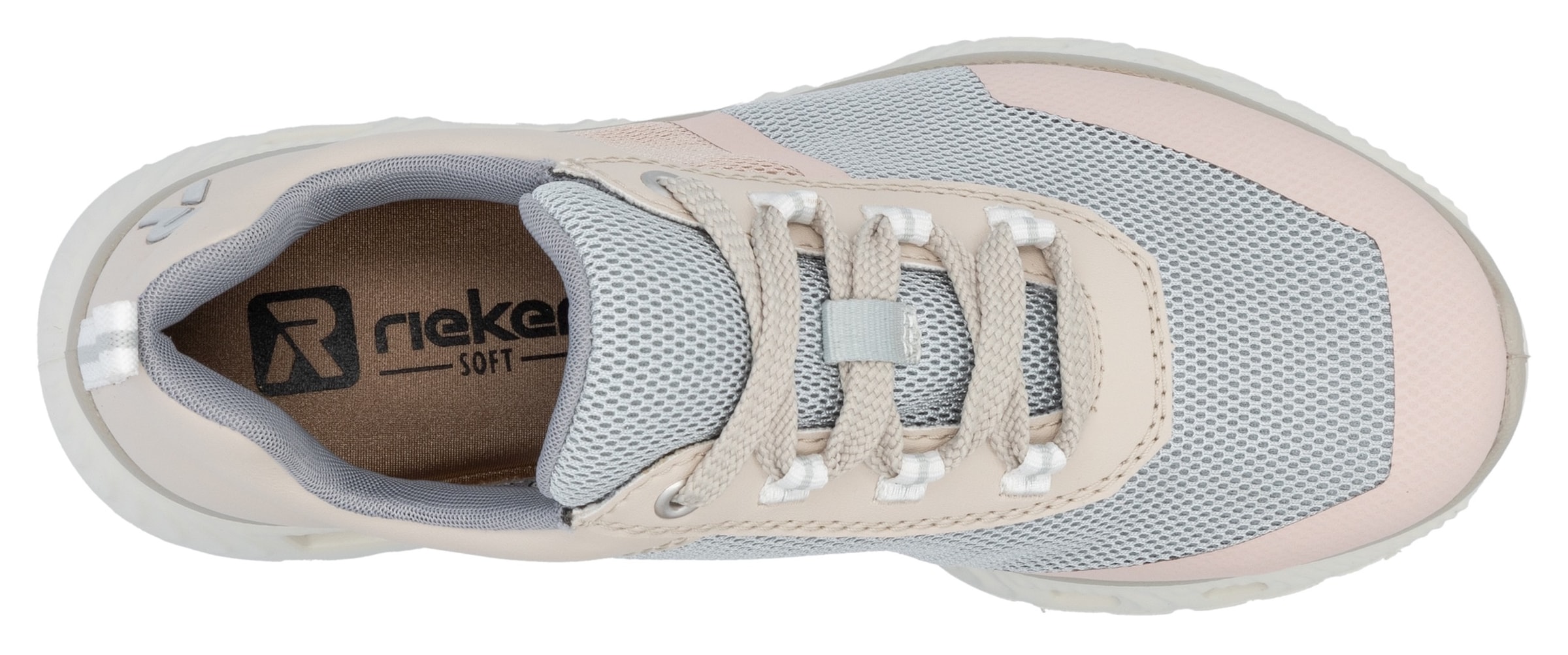 RIEKER Sport Sneaker, in veganer Verarbeitung, Freizeitschuh, Halbschuh, Schnürschuh