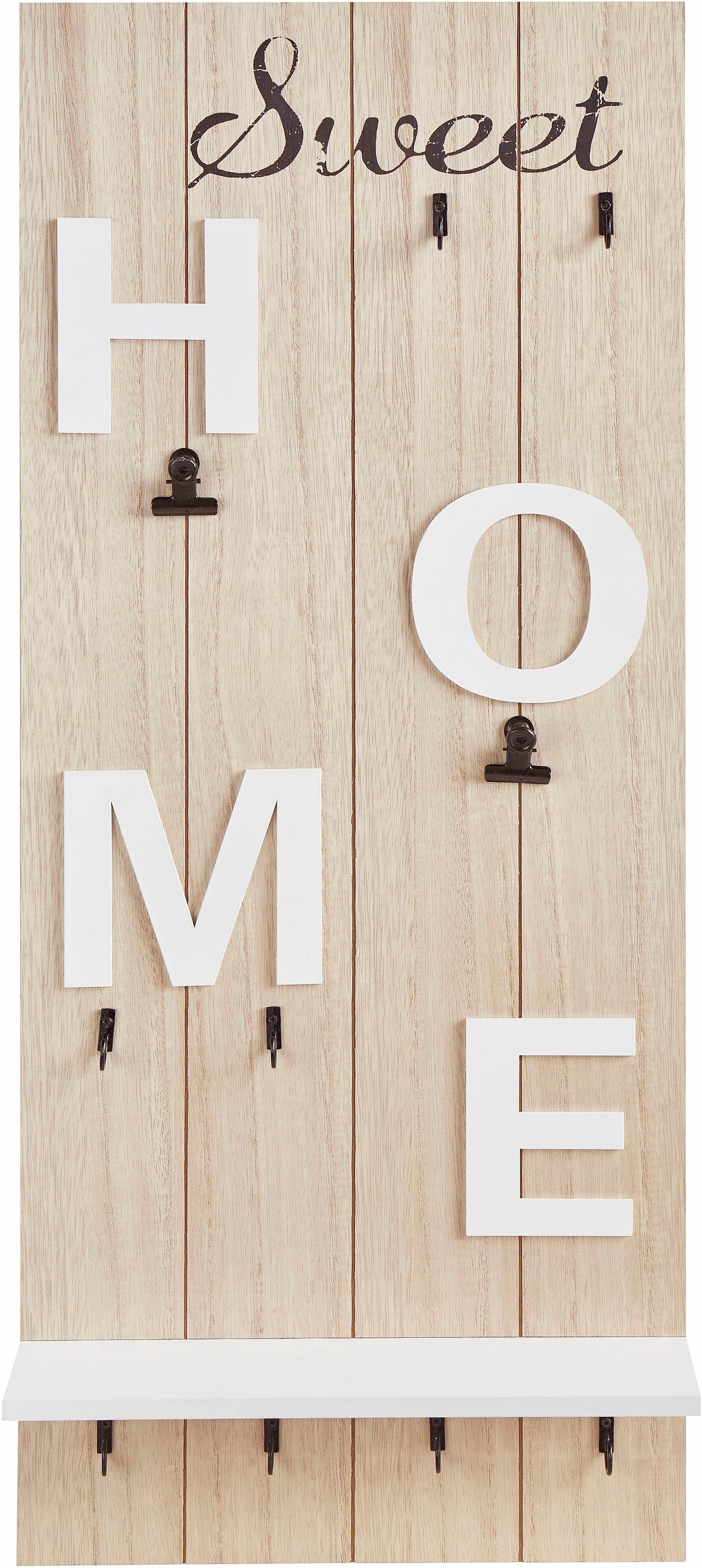 OTTO home Garderobenleiste »Sweet Home« Höhe 70 cm
