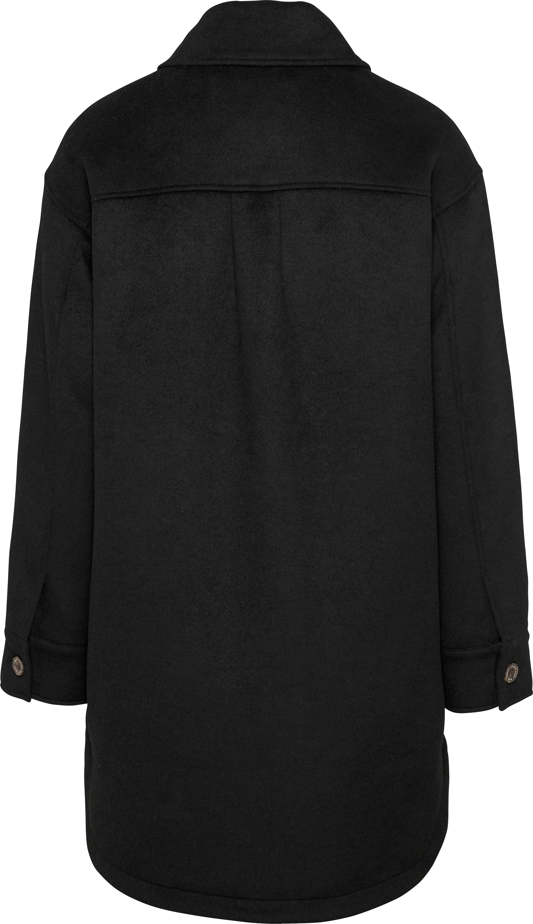 Tommy Jeans Kurzmantel »TJW WOOL COAT EXT«, mit Logostickerei
