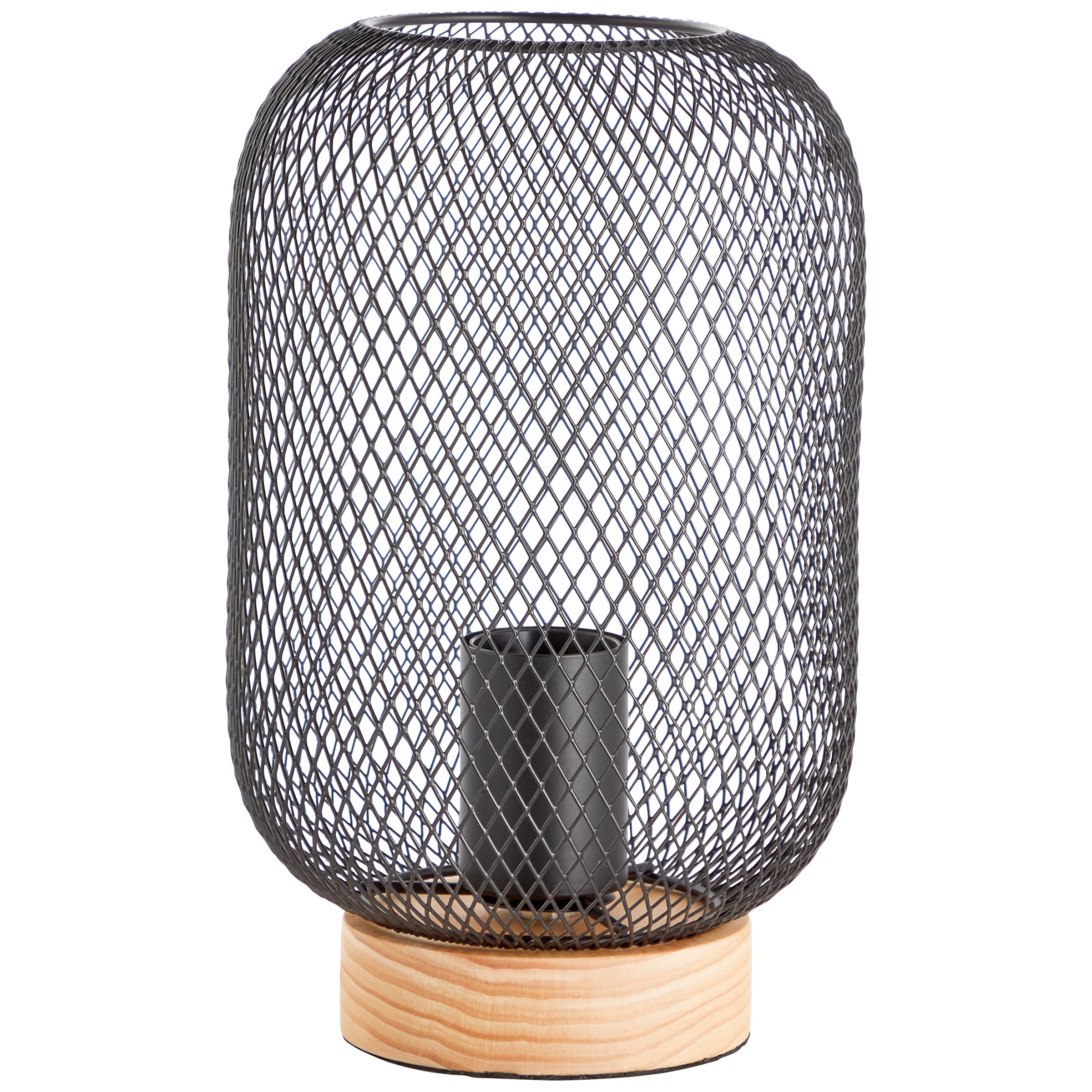 Brilliant Tischleuchte »Giada«, 1 flammig, Leuchtmittel E27 | ohne Leuchtmittel, H 26,5 cm, D 16 cm, E27, Metall/Holz