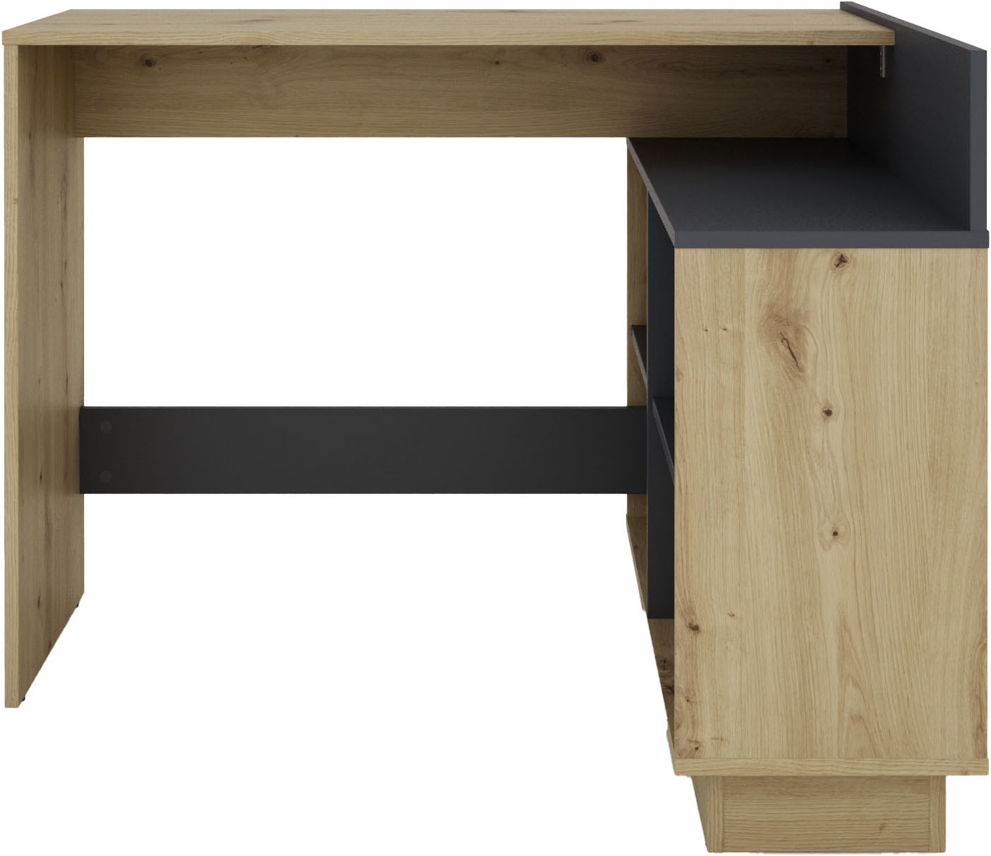 byLIVING Eckschreibtisch »Bern«, platzsparender Schreibtisch, rechts und links montierbar, 112x80cm.