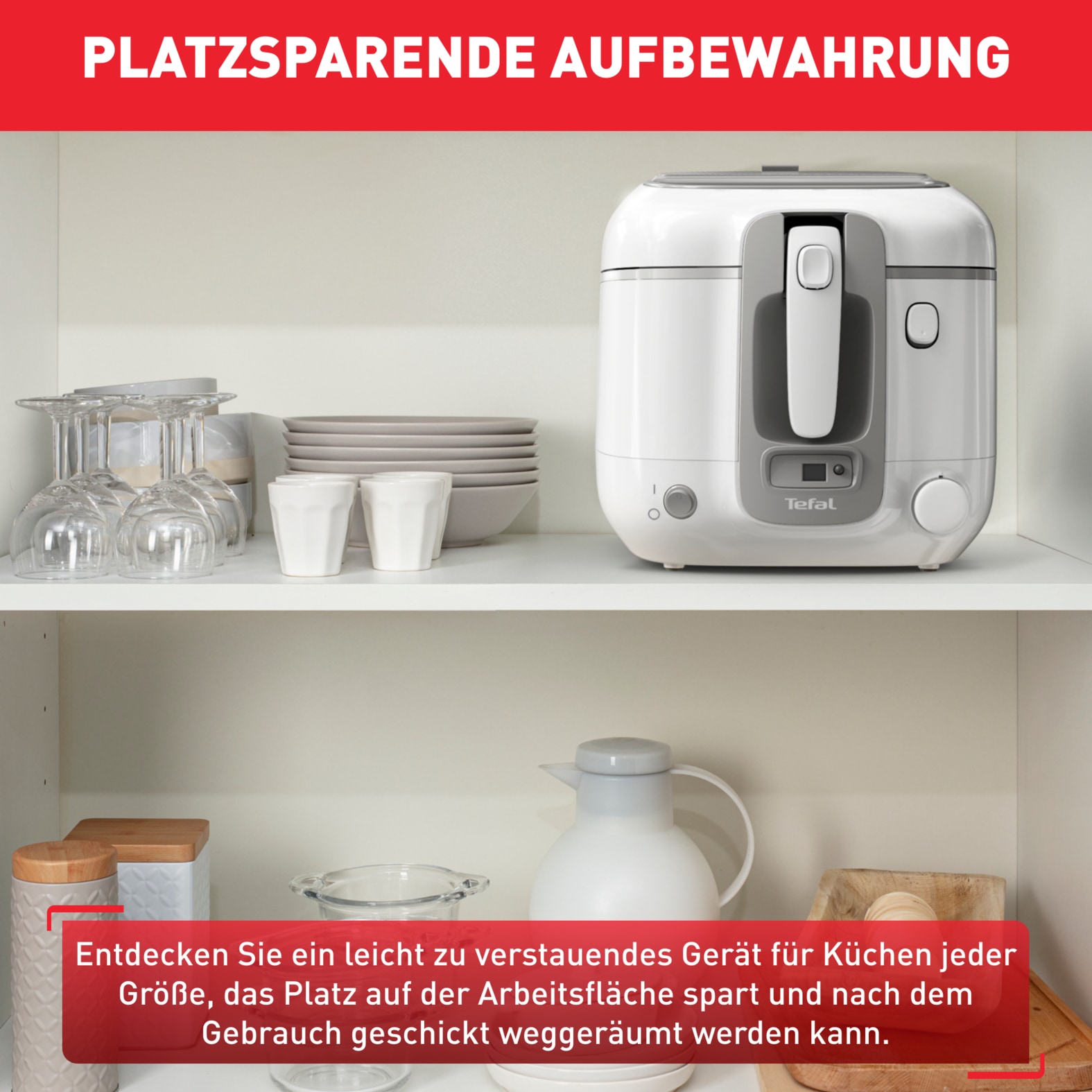 Tefal Fritteuse »FR3141 Super Uno« 1800 W Fassungsvermögen 2,2 l einstellbarer Thermostat, leichte Anwendung & Reiningung, FR3141