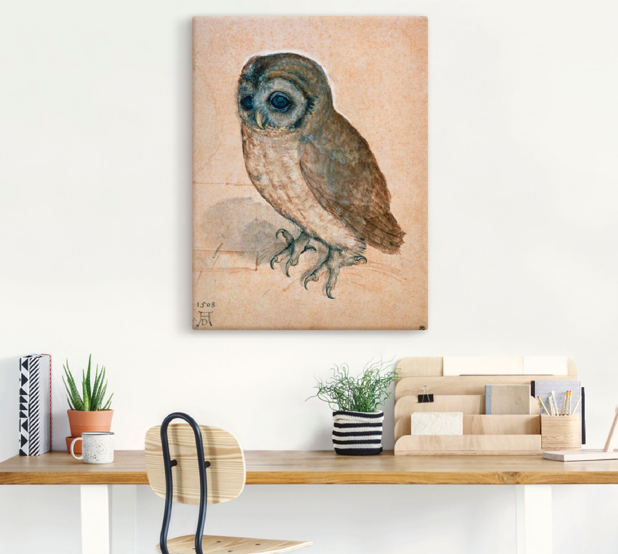 Artland Wandbild »Käuzchen. 1508«, Vögel, (1 St.), als Leinwandbild, Wandaufkleber oder Poster in versch. Größen