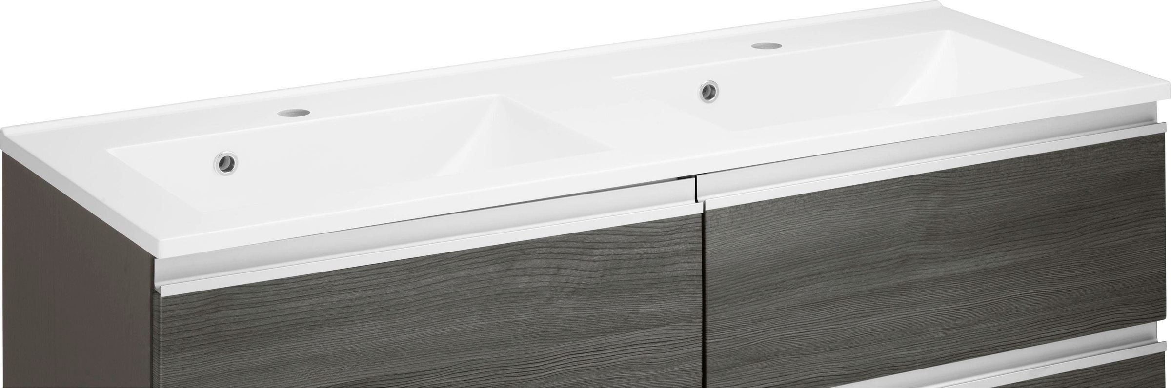 welltime Waschbeckenunterschrank »Ohio«, Badmöbel, Waschtisch inkl. Waschbecken, Breite 120 cm
