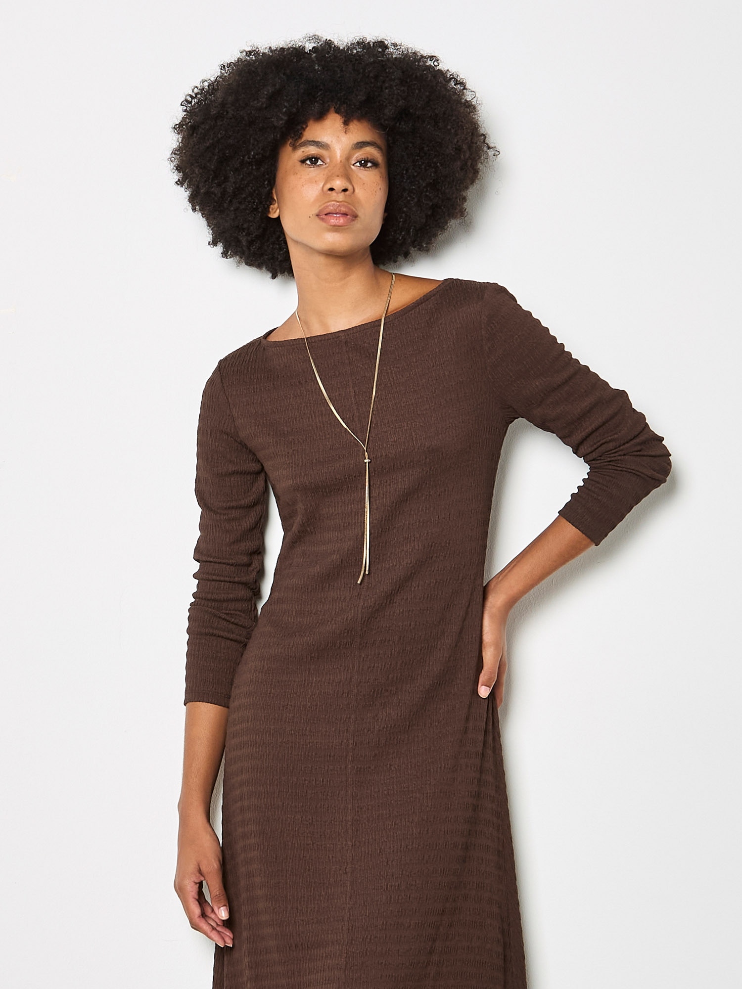 Apricot Midikleid »Midikleid« aus strukturiertem Jersey
