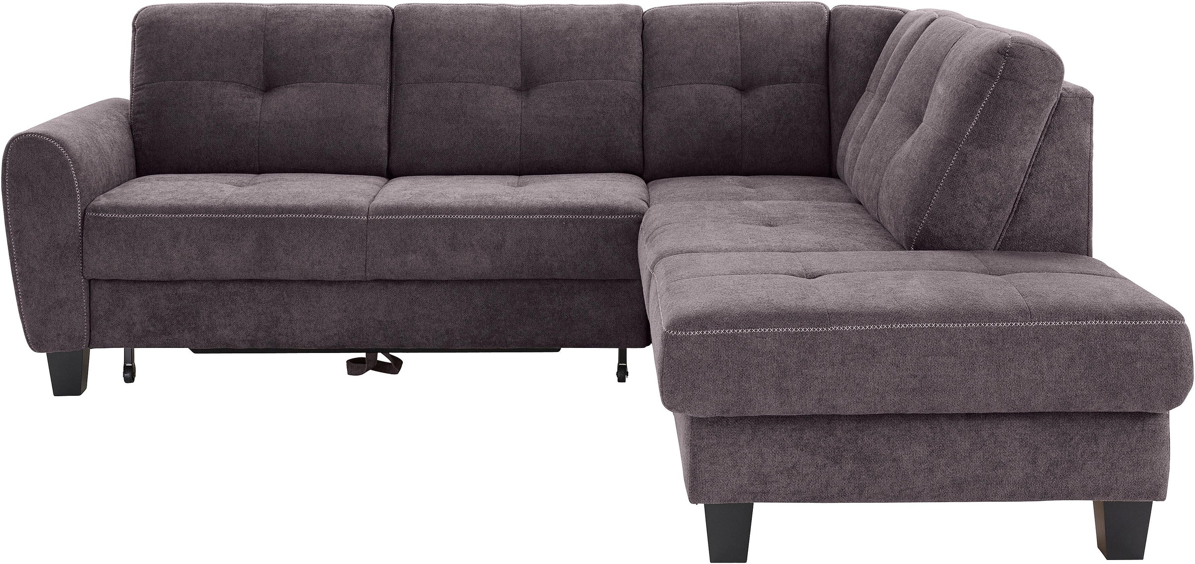 sit&more Ecksofa »Varese L-Form«, mit Federkern, wahlweise mit Bettfunktion und Stauraum