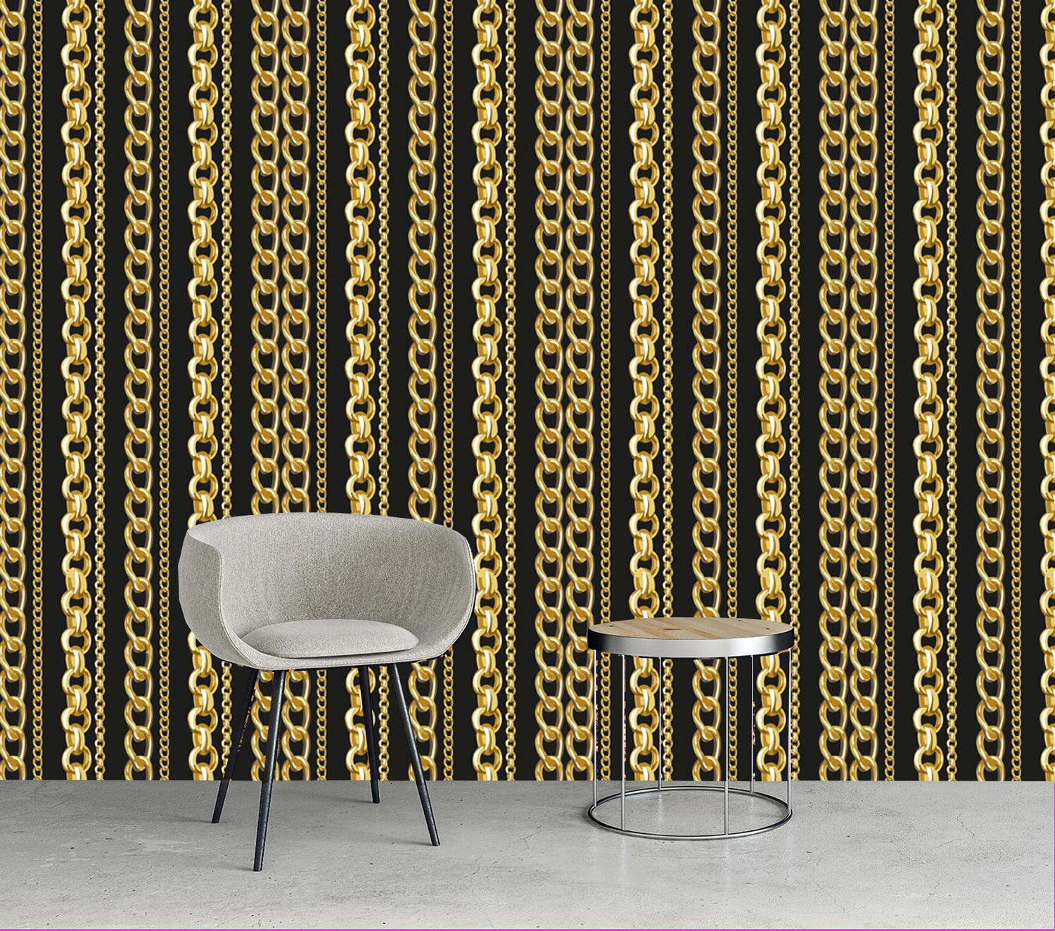 queence Vinyltapete »Thea« Streifen glatt 90x250cm, selbstklebend, kinderleichte Anbringung, , Sticker