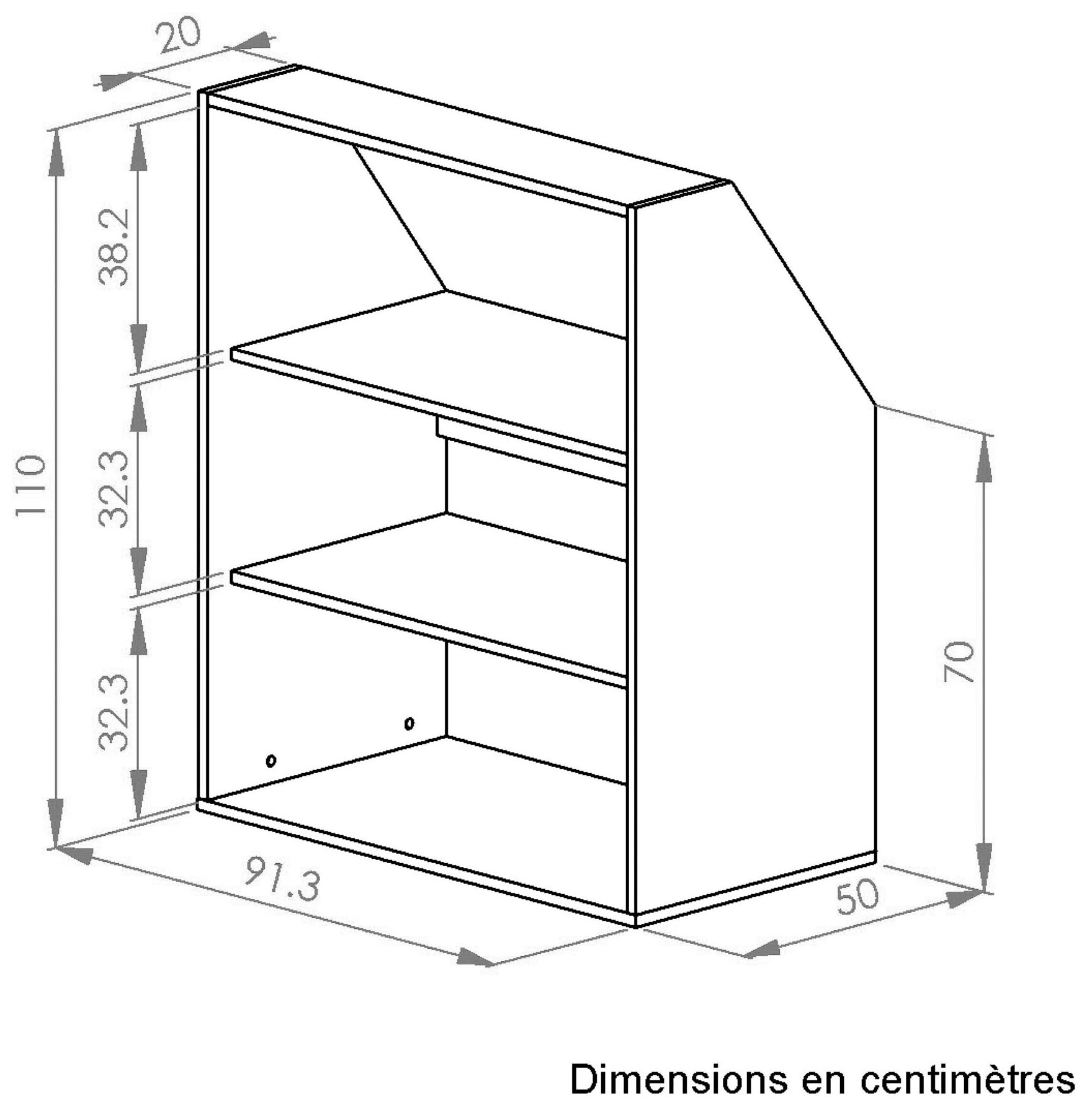 Gami Kleiderschrank »UNDER« Schrägschrank mit einer Tür
