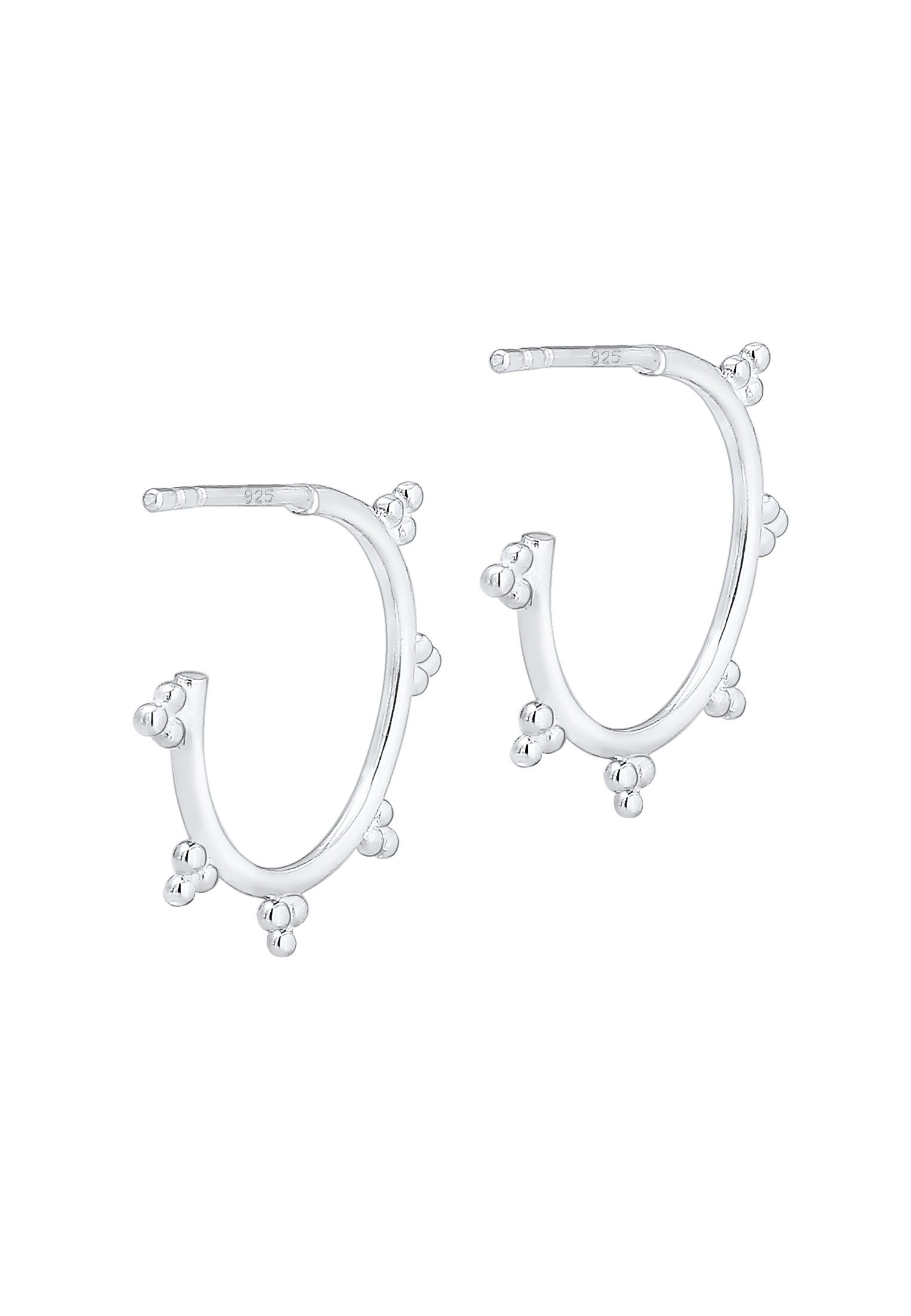 Elli Paar Ohrstecker »Ohrringe Creole Geo Look Basic Kugeln Blogger 925er Silber«
