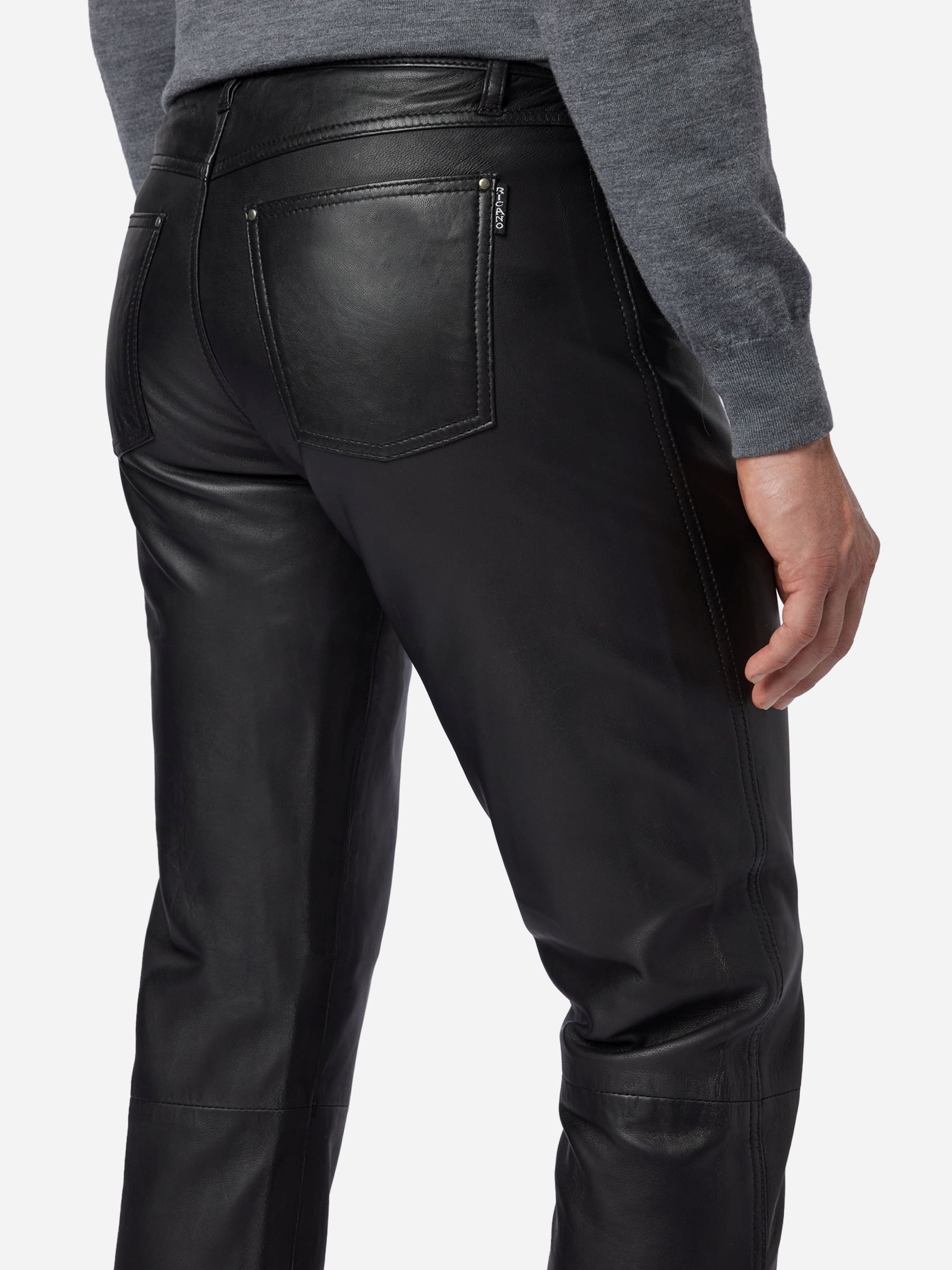 RICANO 5-Pocket-Hose »Lederhose No. 3 TR Jeans«  Handgefertigt aus echtem Leder