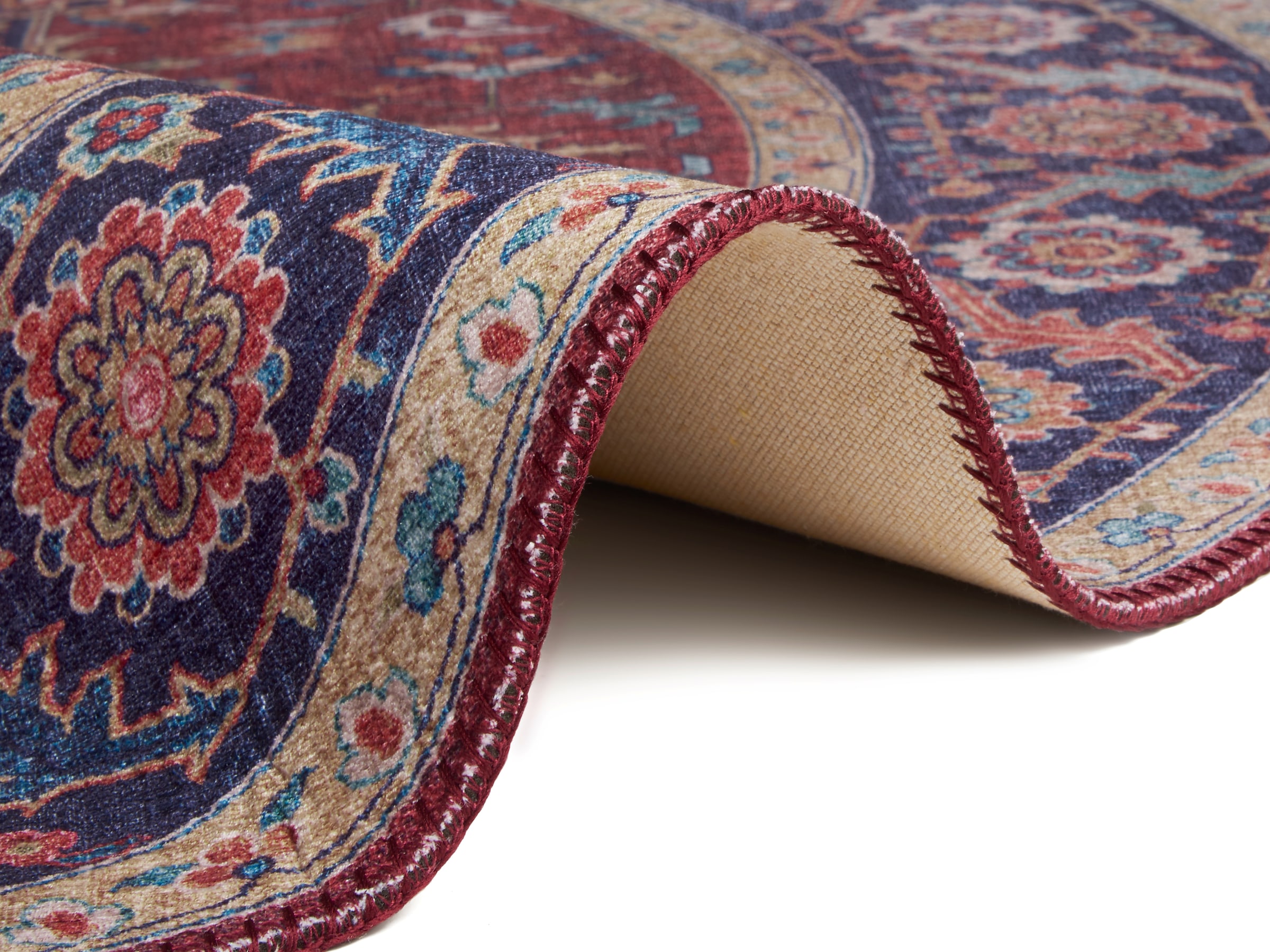 NOURISTAN Teppich »Anthea«, rund, 5 mm Höhe, Orientalisch, Orient, Vintage, Wohnzimmer, Schlafzimmer, Esszimmer