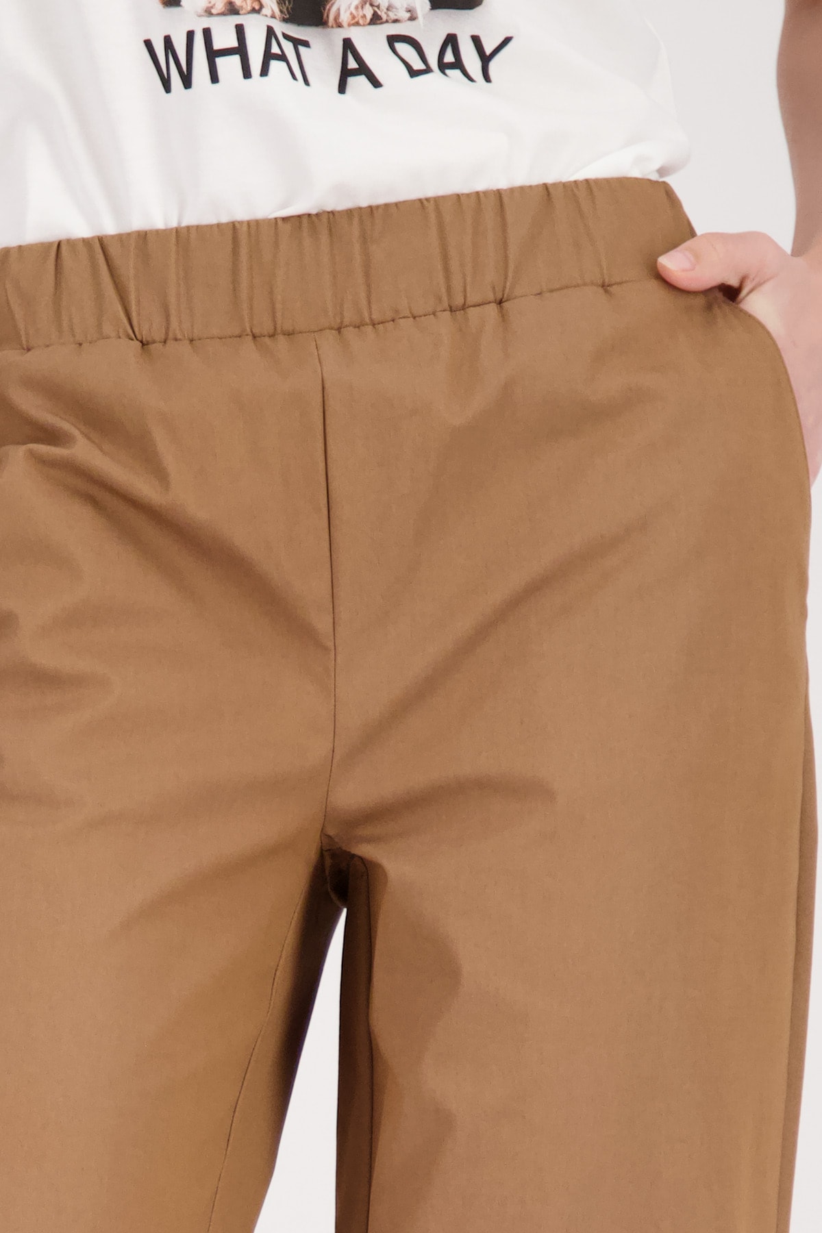 Monari Culotte »Hose Sarah s Basic Cotton«  Regular fit mit elastischem Bund