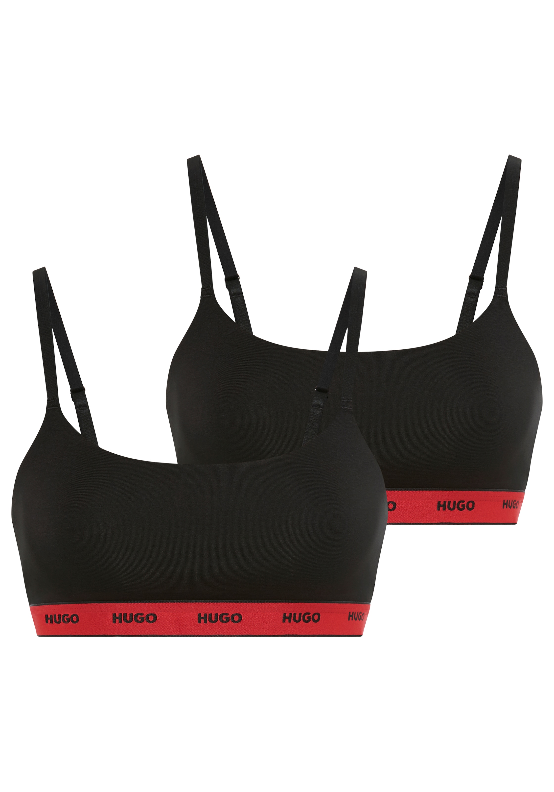 HUGO Underwear Bralette »TWIN BRALETTE STRIPE« 2 Stk. ungepolstert