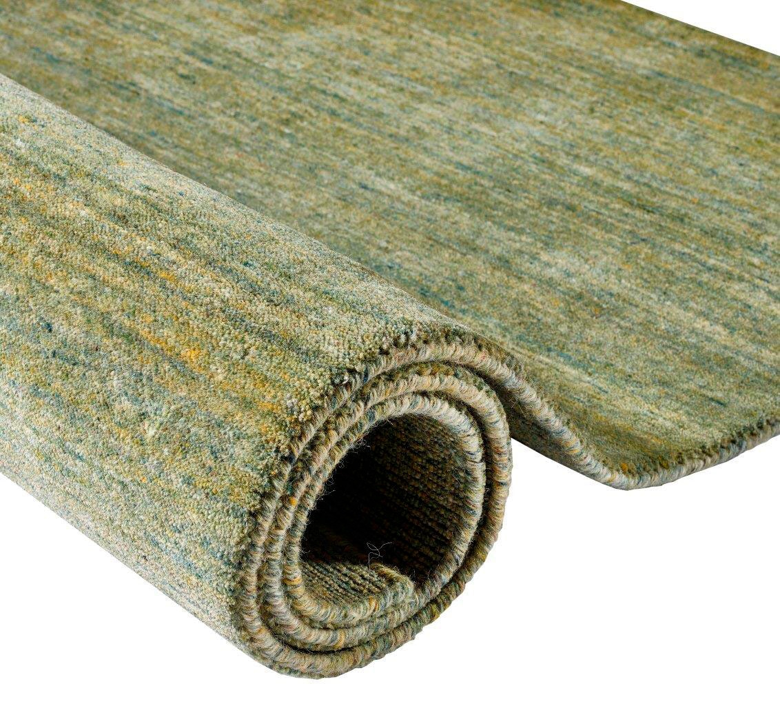 Dekowe Wollteppich »Loras«, rechteckig, 14 mm Höhe, Handweb Teppich, Kurzflor, reine Wolle, meliert
