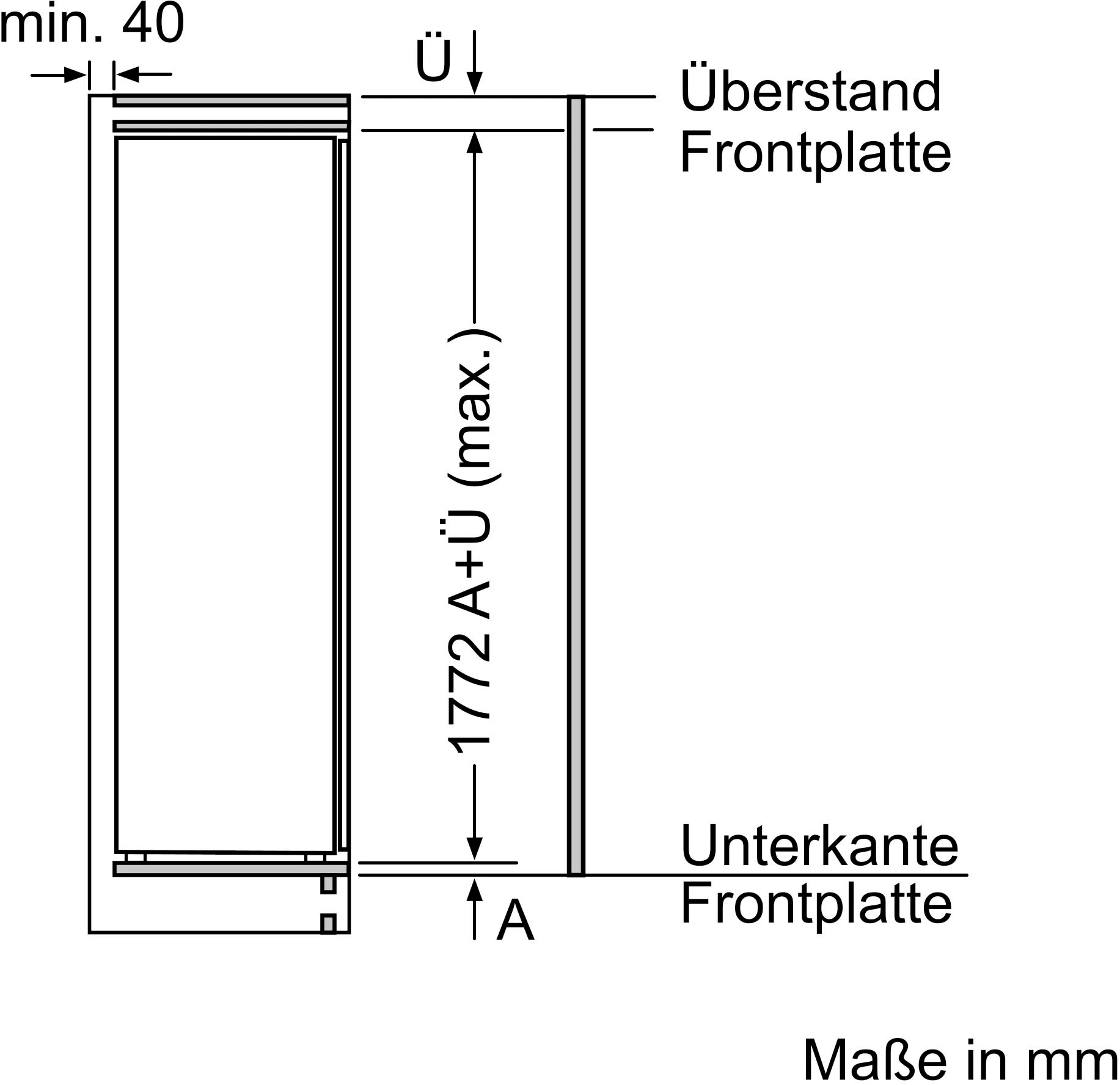 SIEMENS Einbaukühlschrank »KI81RADE0«, KI81RADE0, 177,2 cm hoch, 55,8 cm breit