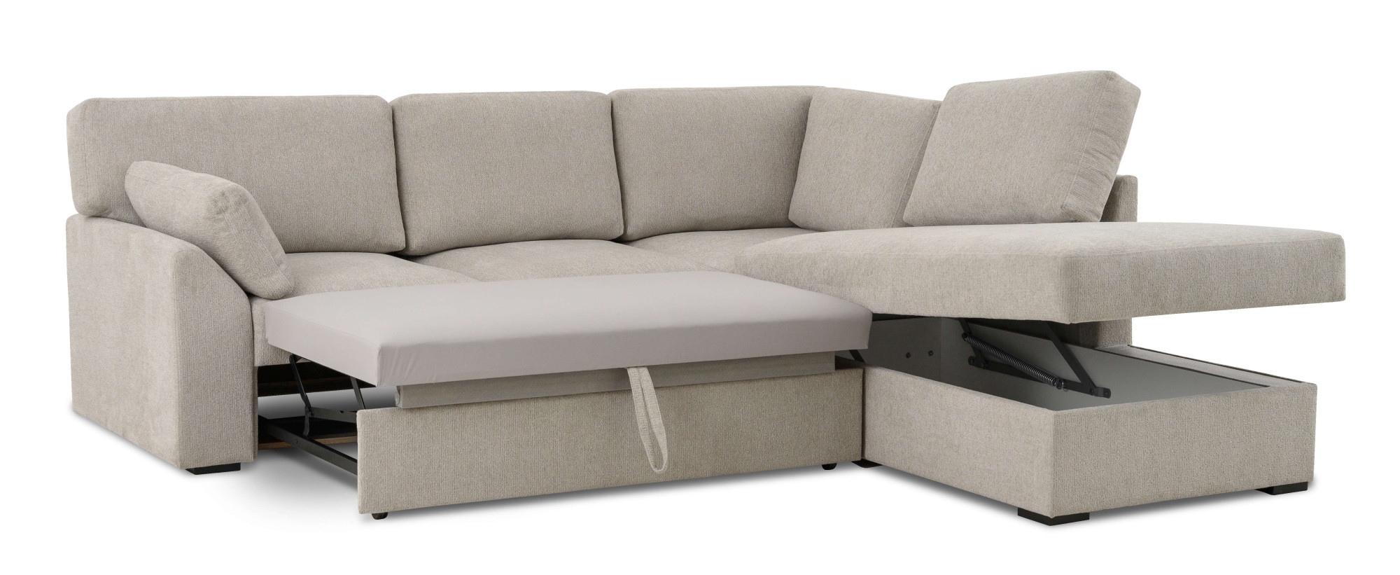 Home affaire Ecksofa »Citry«, (304 St.), Breite 242 cm, Chenille, Bettfunktion, Bettkasten, L-Form