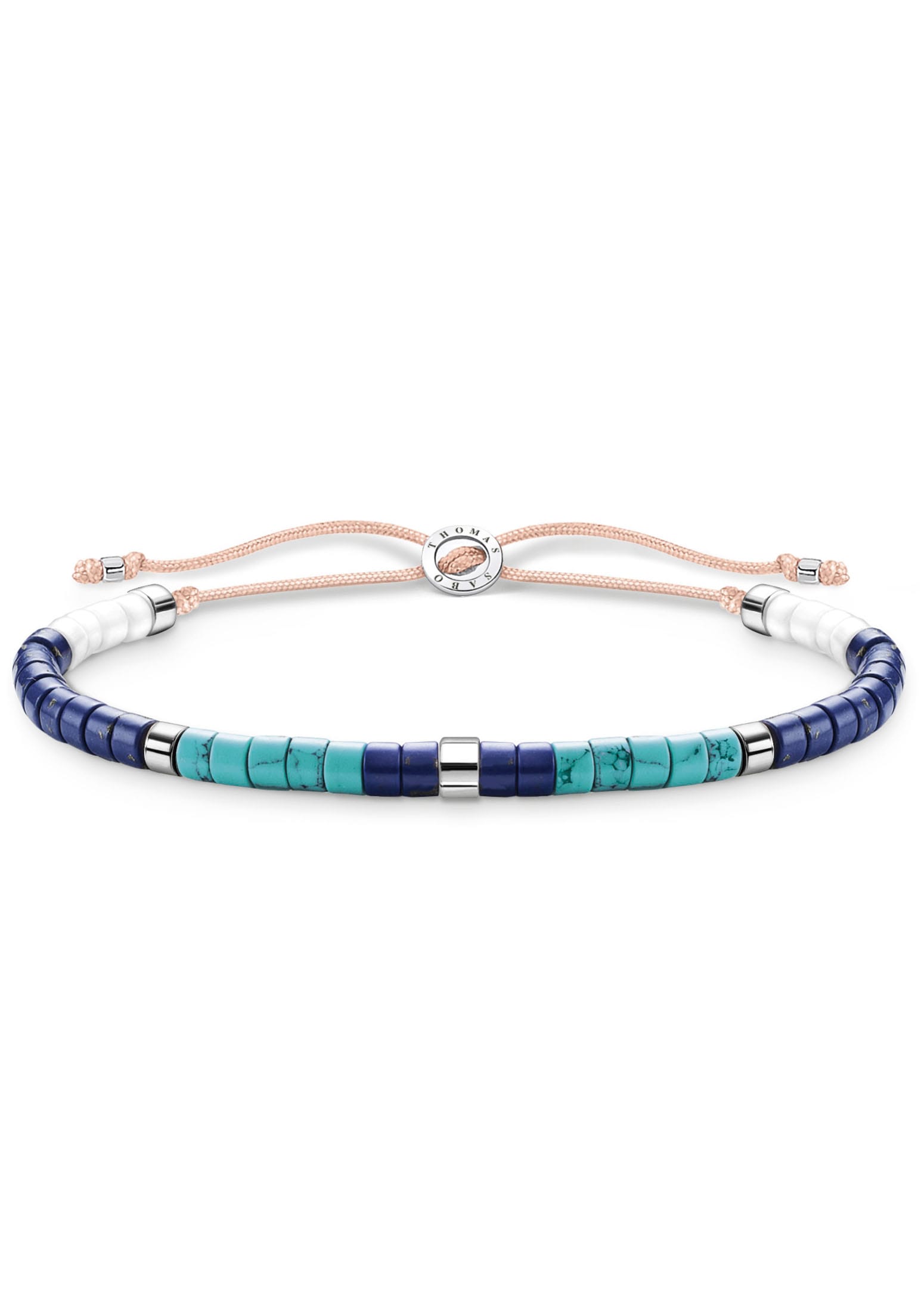 THOMAS SABO Armband »blaue Steinen, A2065-775-7-L20V«, mit Türkis-Imitat, Lapislazuli, Achat