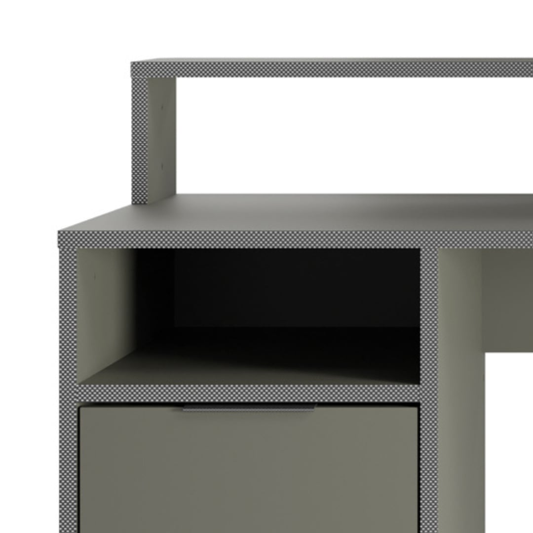 INOSIGN Schreibtisch »Orem«, Gamingtisch mit Tür und Monitoraufsatz, Breite 125 x 55 cm