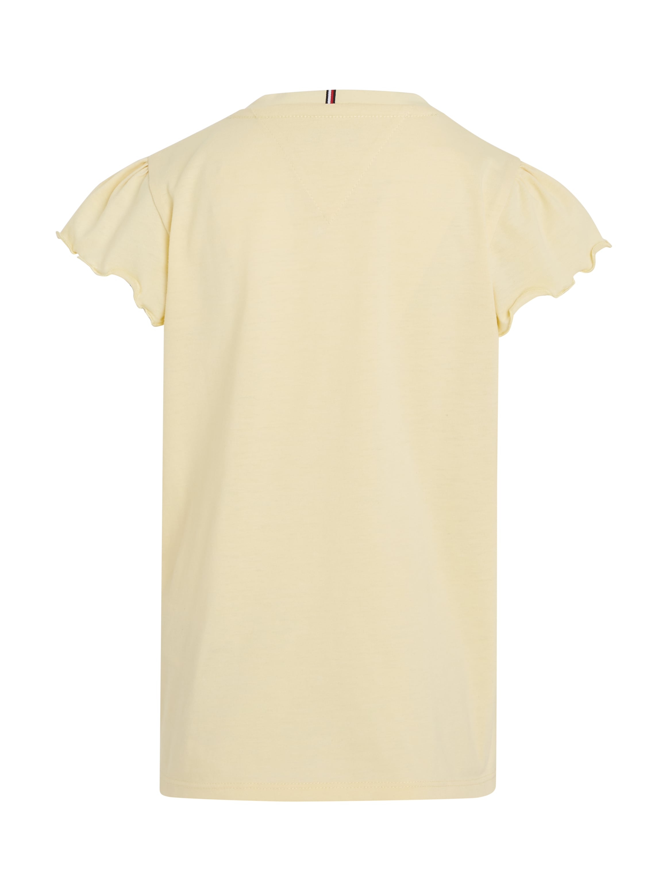 Tommy Hilfiger T-Shirt »ESSENTIAL RUFFLE SLEEVE TOP«, mit gewelltem Ärmelabschluss