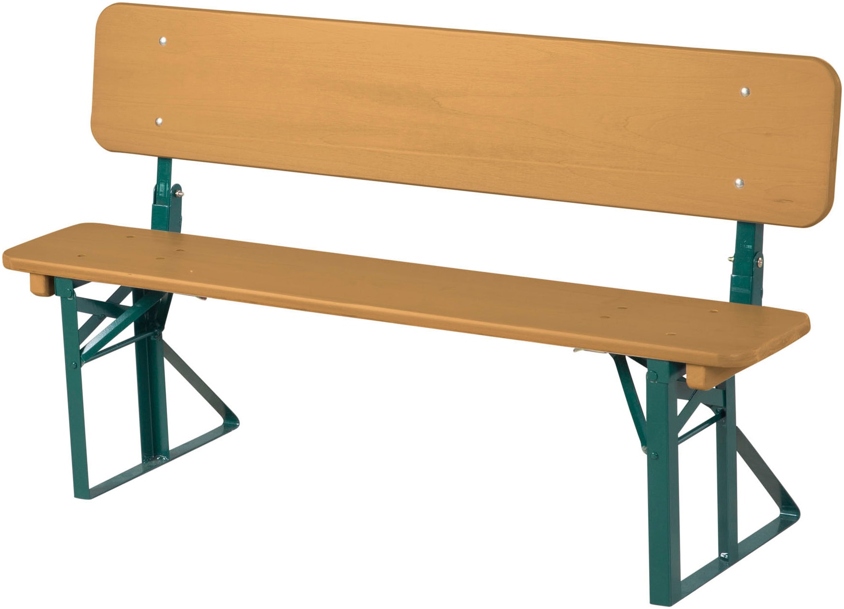 roba® Kindersitzgruppe »Outdoor Party-Garnitur für Kinder, natur/grün, aus Holz«, (3 tlg.), mit Lehne; FSC® - schützt Wald - weltweit