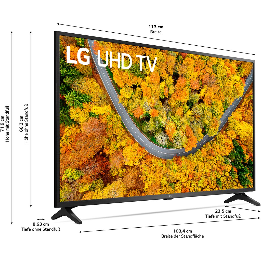 LG LCD-LED Fernseher »50UP75009LF«, 126 cm/50 Zoll, 4K Ultra HD, Smart-TV, LG Local Contrast,HDR10 Pro