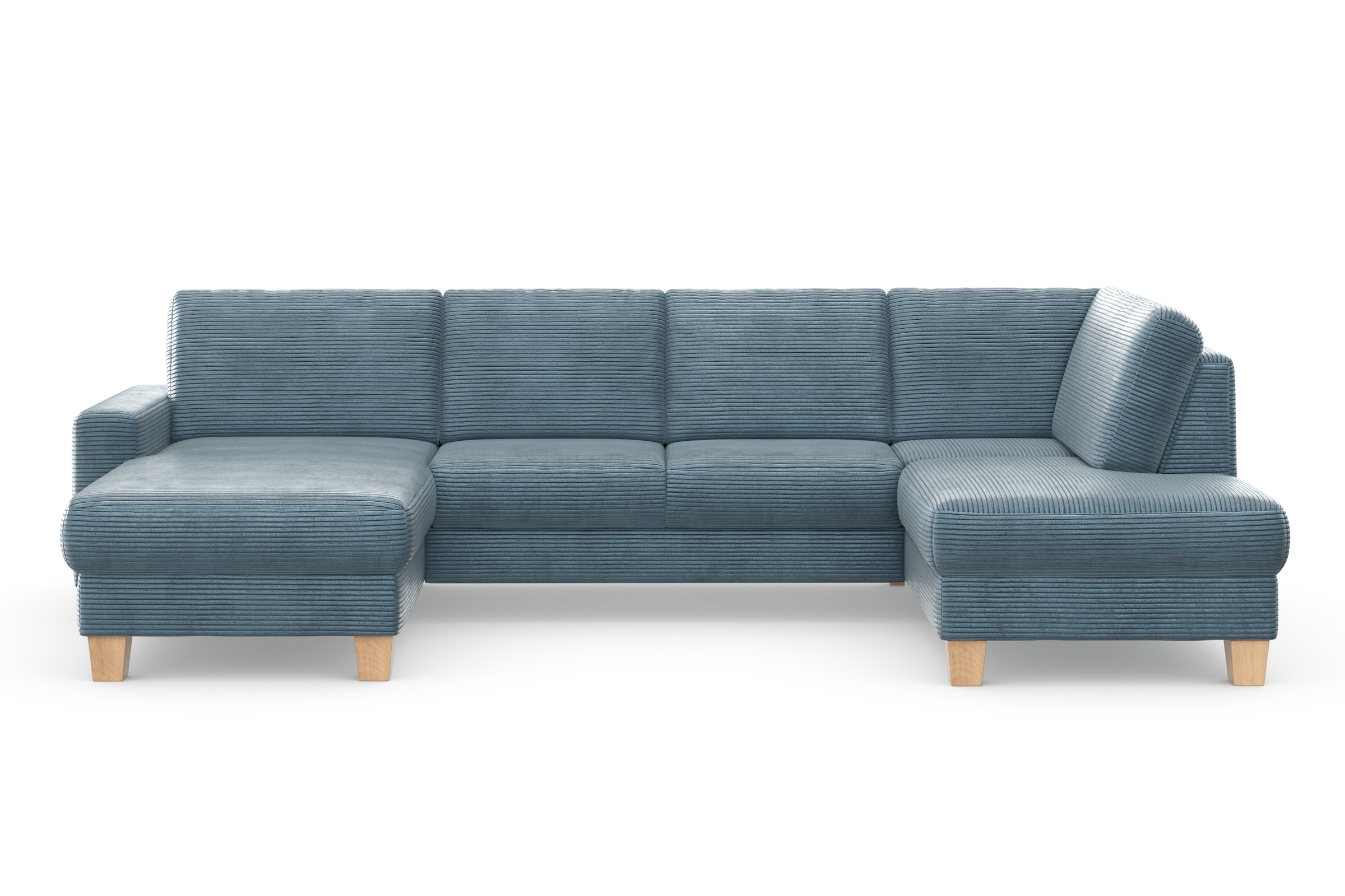 OTTO home Wohnlandschaft »Summer U-Form« mit oder ohne Schlaffunktion und Bettkasten, Cord-Bezug