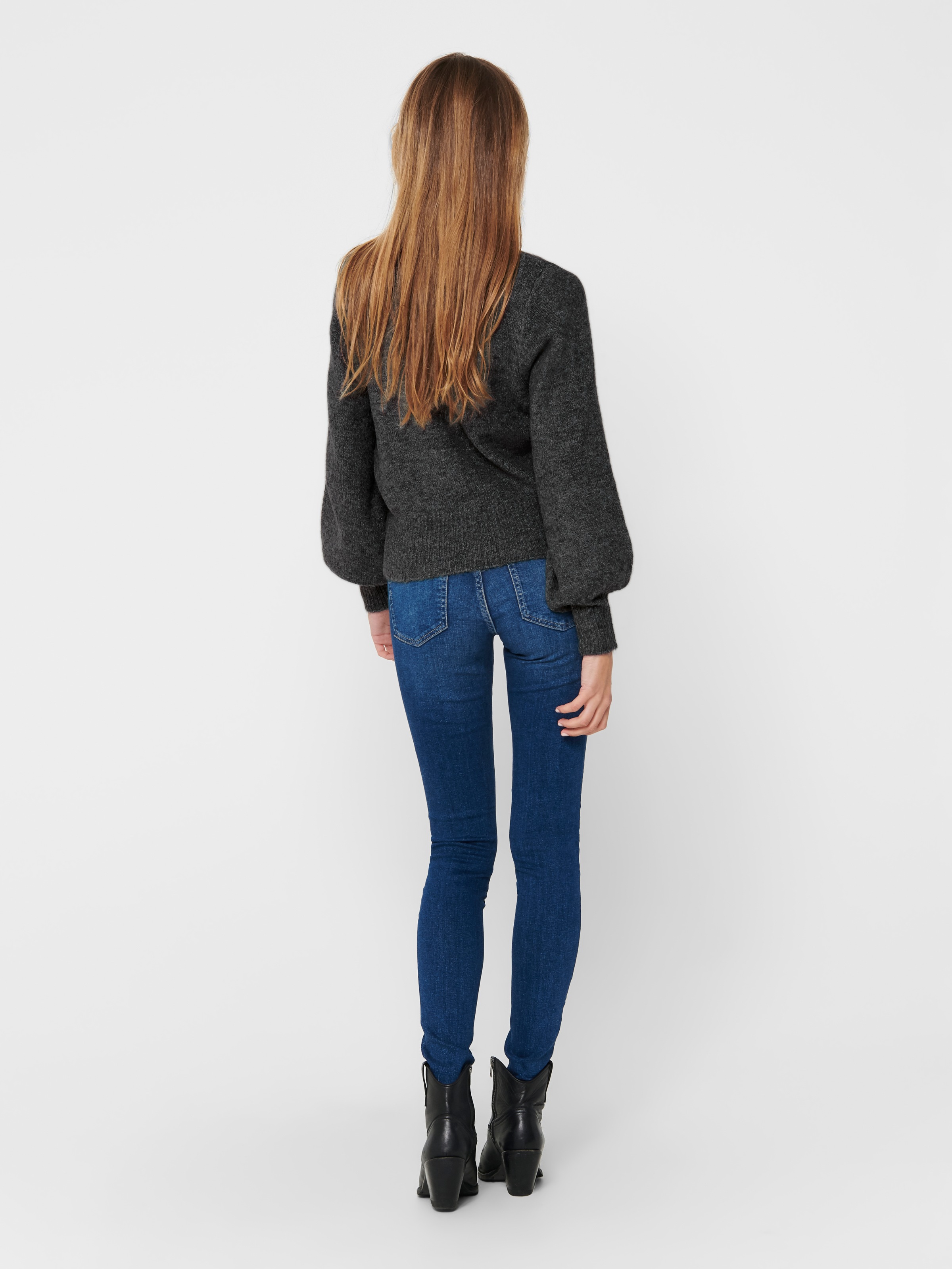ONLY Strickpullover »ONLELSA L/S PULLOVER KNT NOOS« Materialmix, regular fit