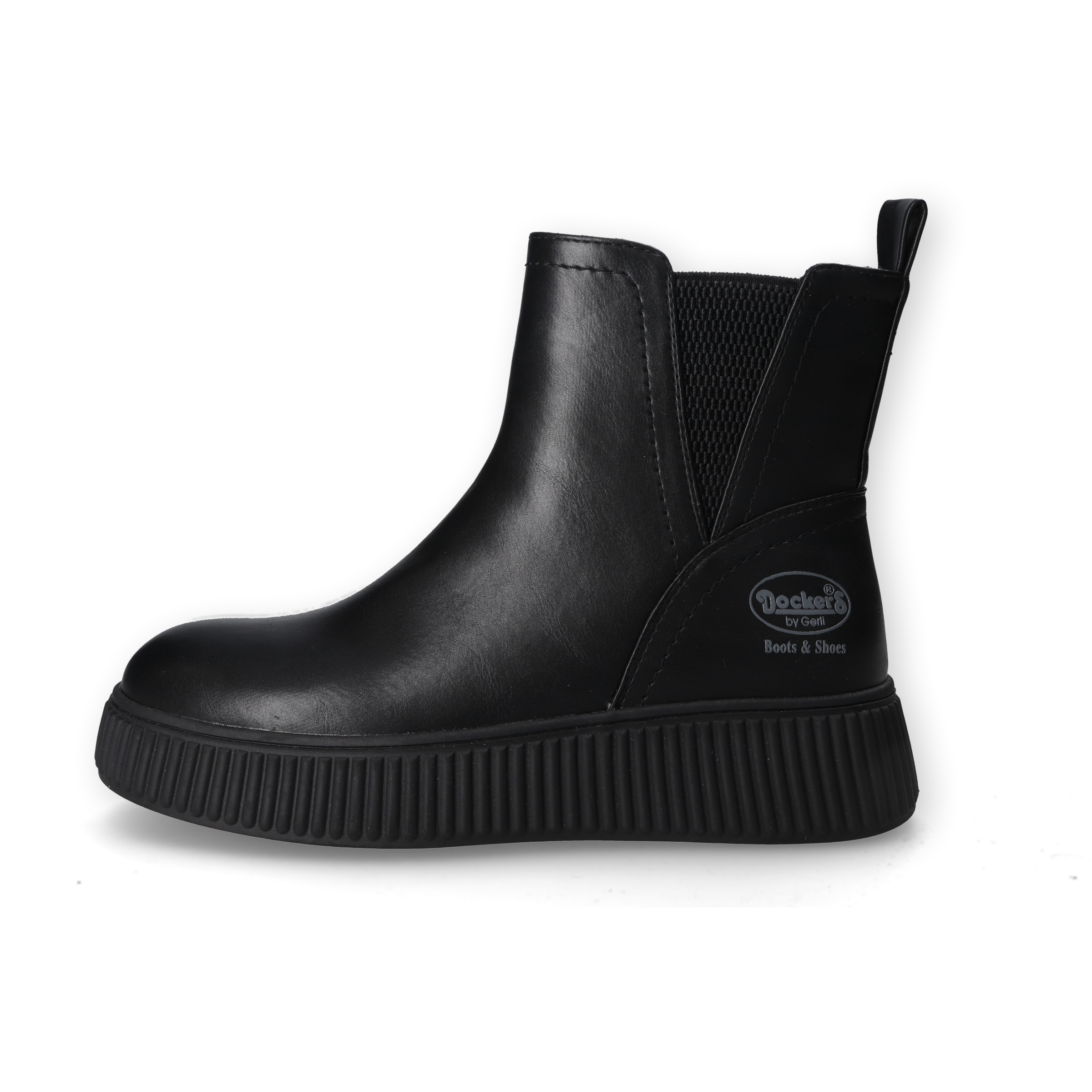 Dockers by Gerli Plateaustiefelette  Plateauboots, Stiefelette mit seitlichem Stretcheinsatz, Warmfutter