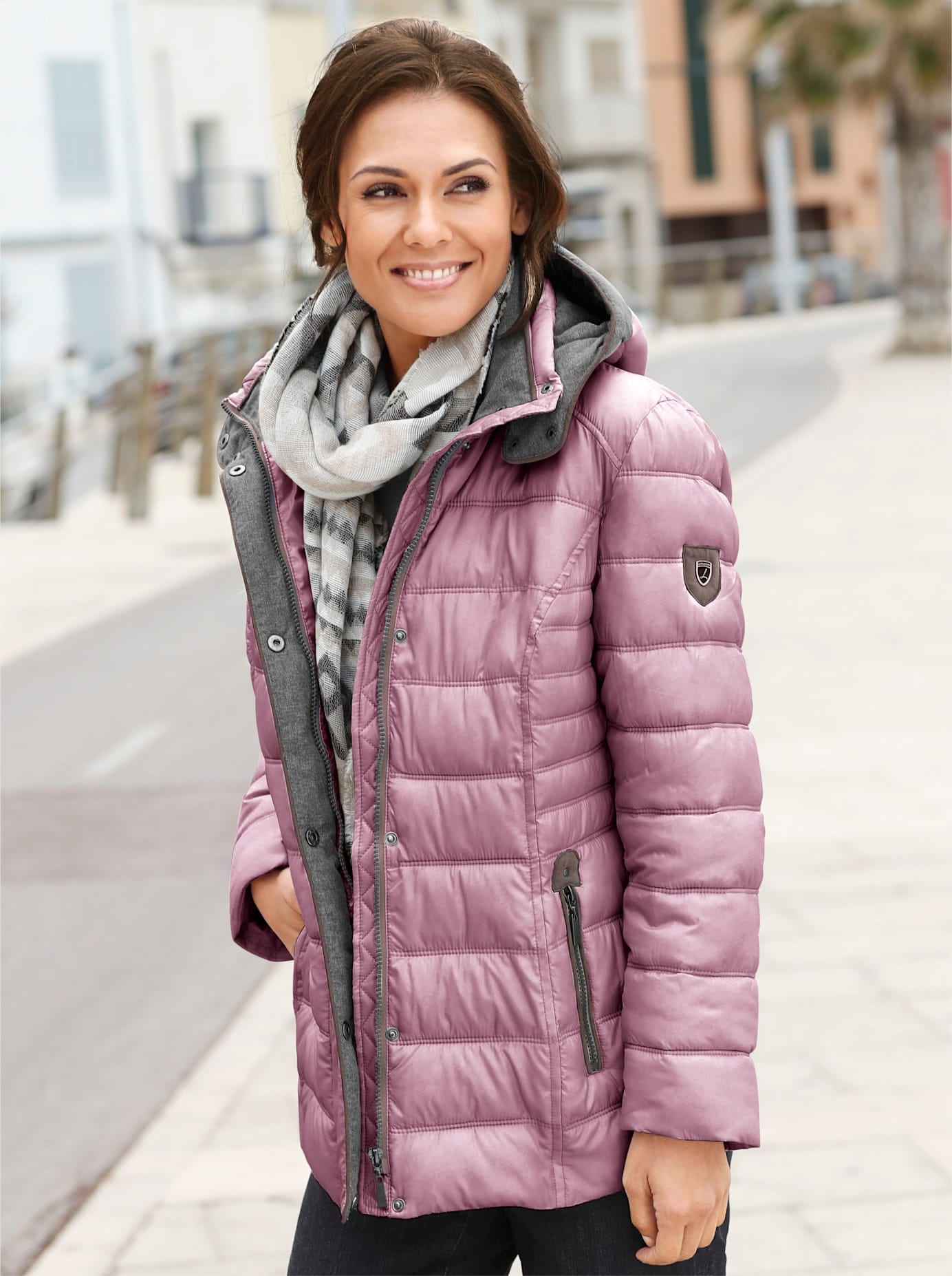 Casual Looks Steppjacke mit Kapuze
