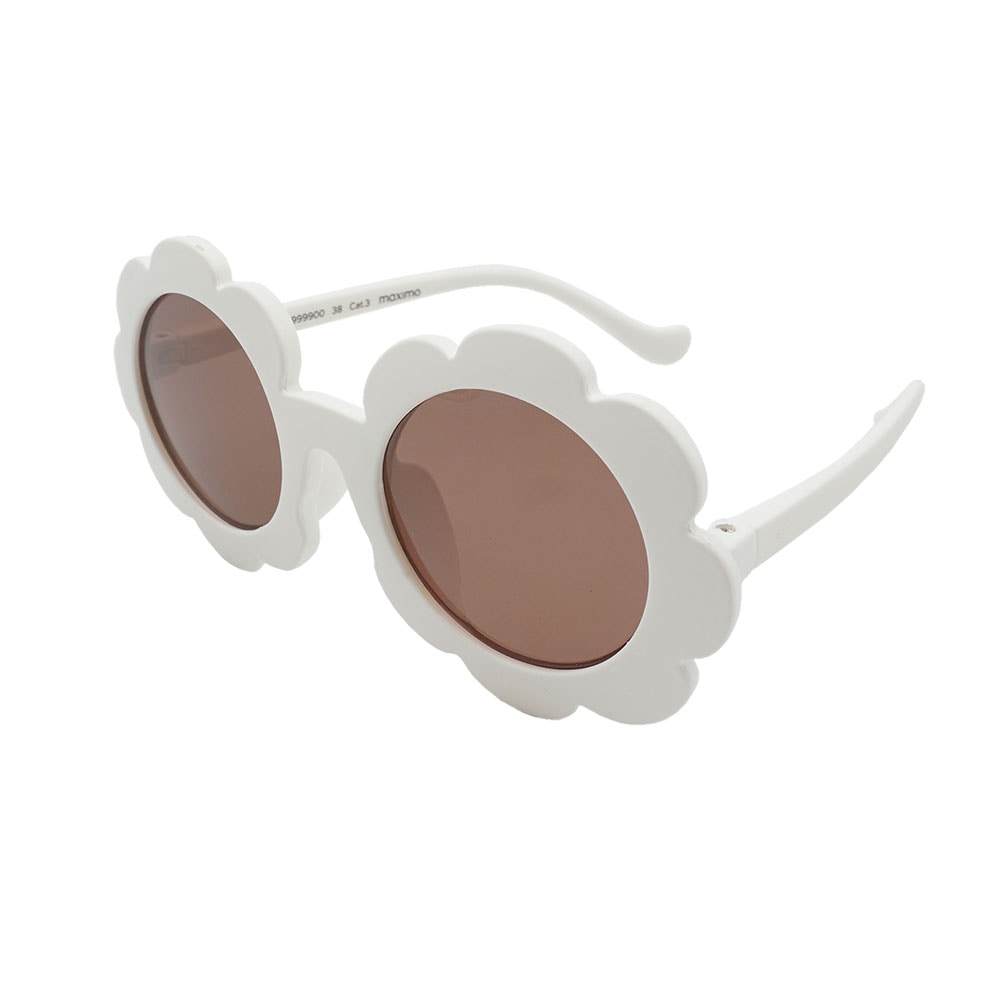 MAXIMO Sonnenbrille 2 Stk. weiß, Blume, polarisiert, BPA-frei, Girls