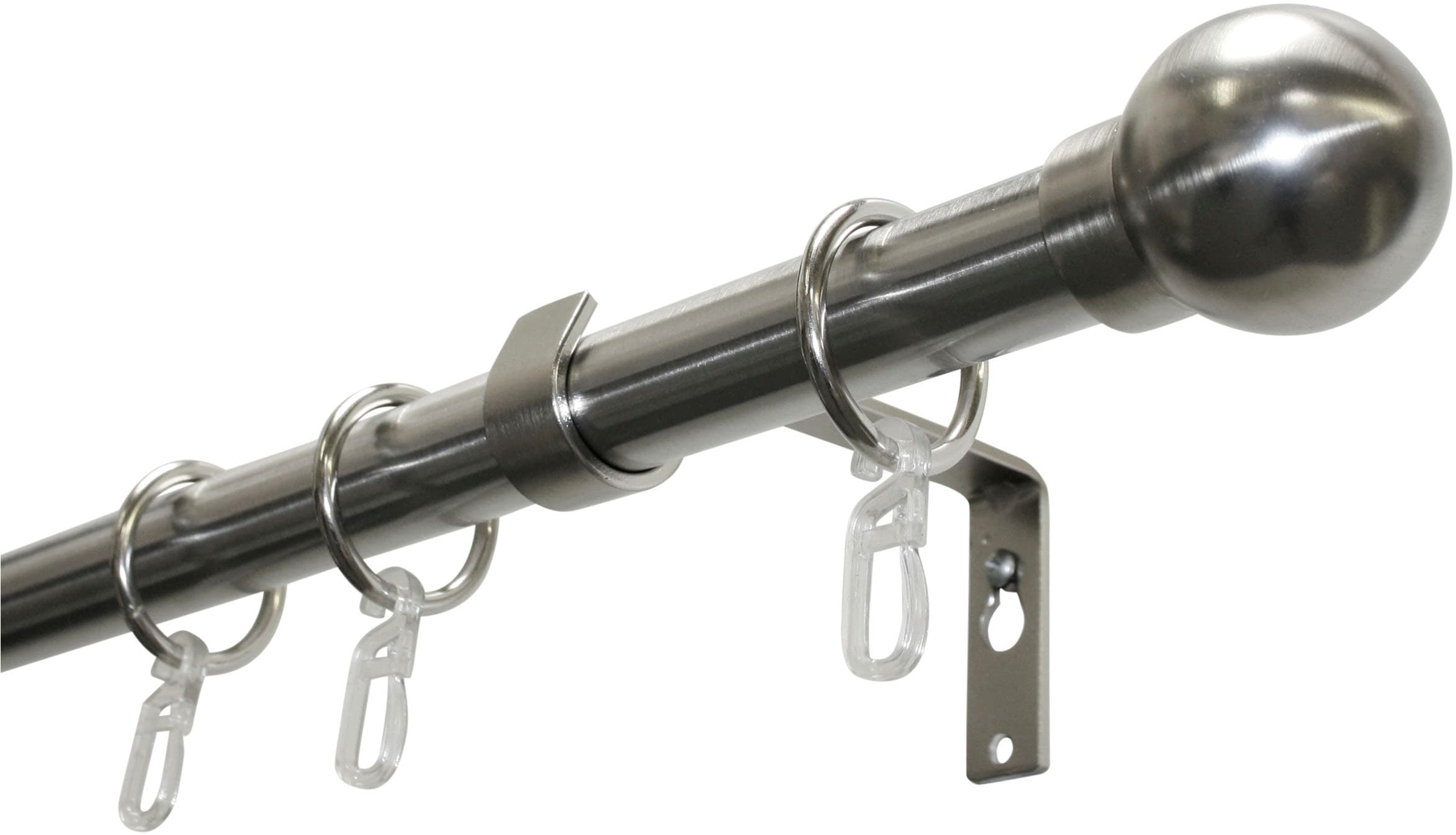 GARDINIA Gardinenstange »Set Metall«, 1 läufig-läufig, Fixmaß, 1-Lauf