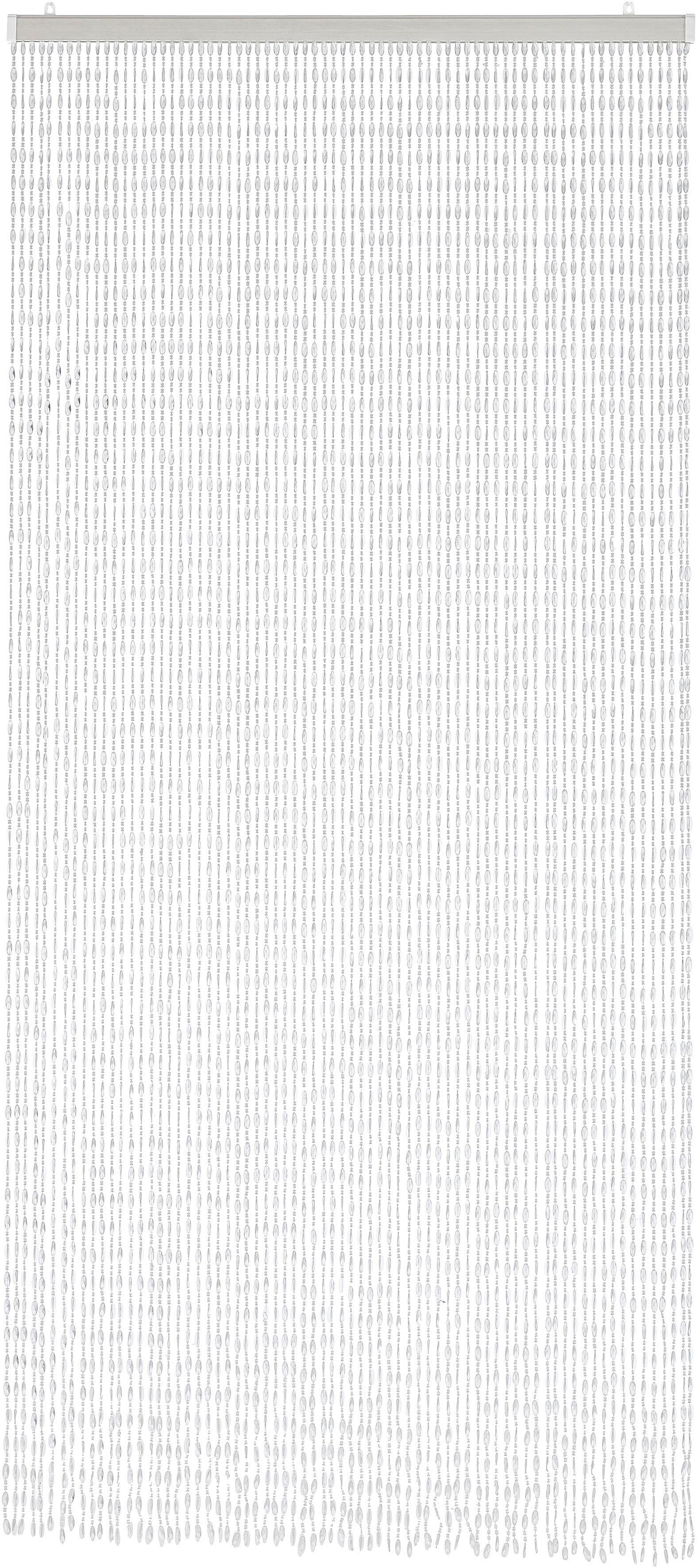locker Türvorhang "Diamonds" Hakenaufhängung 1 Stk. tlg. Kunststoff klar, 72 Stränge, 90x200 cm