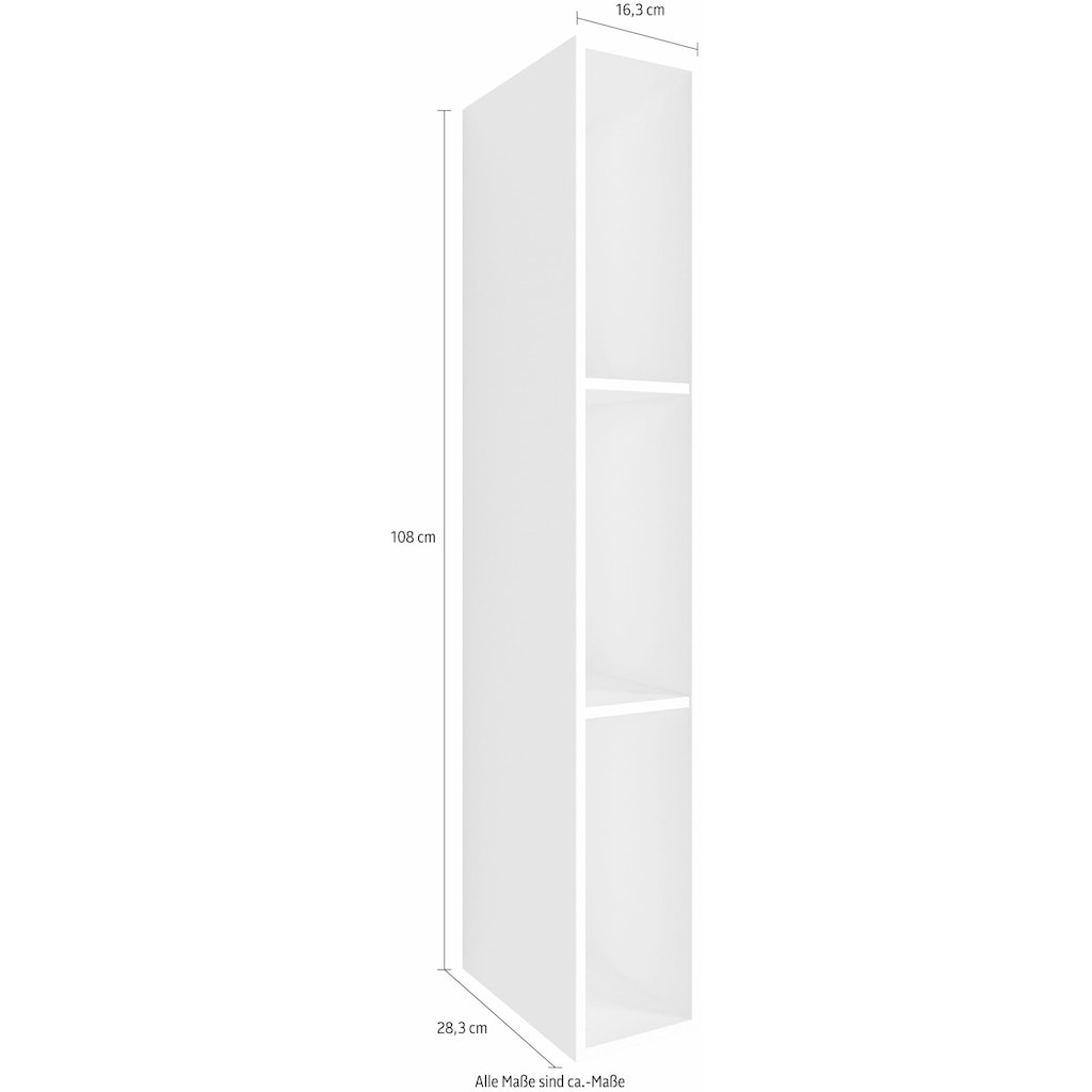 GWINNER Wandregal »ANZIO«, Lack weiß, Höhe 108 cm