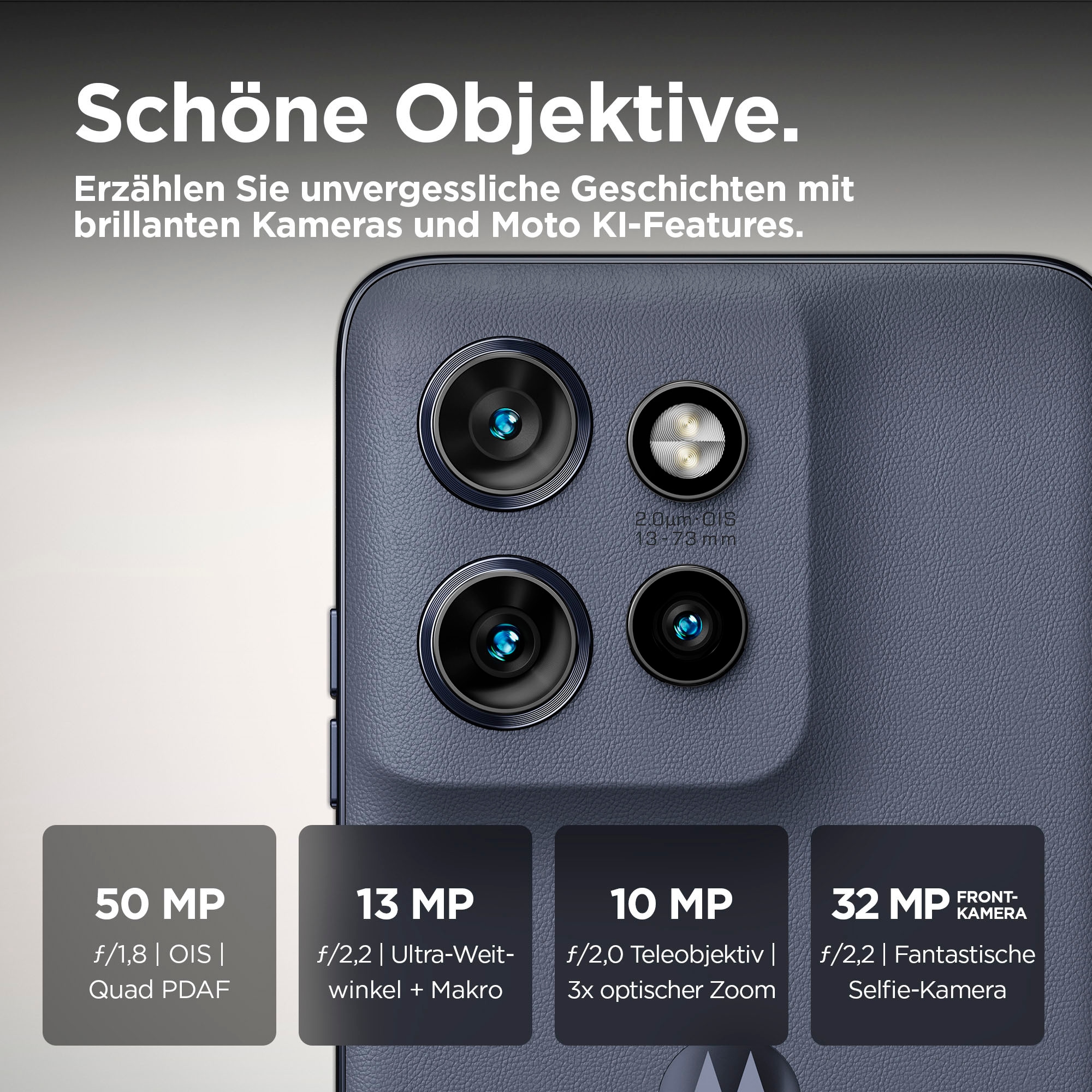 Motorola Smartphone »edge50 Neo«, Grisaille, 512 GB Speicherplatz