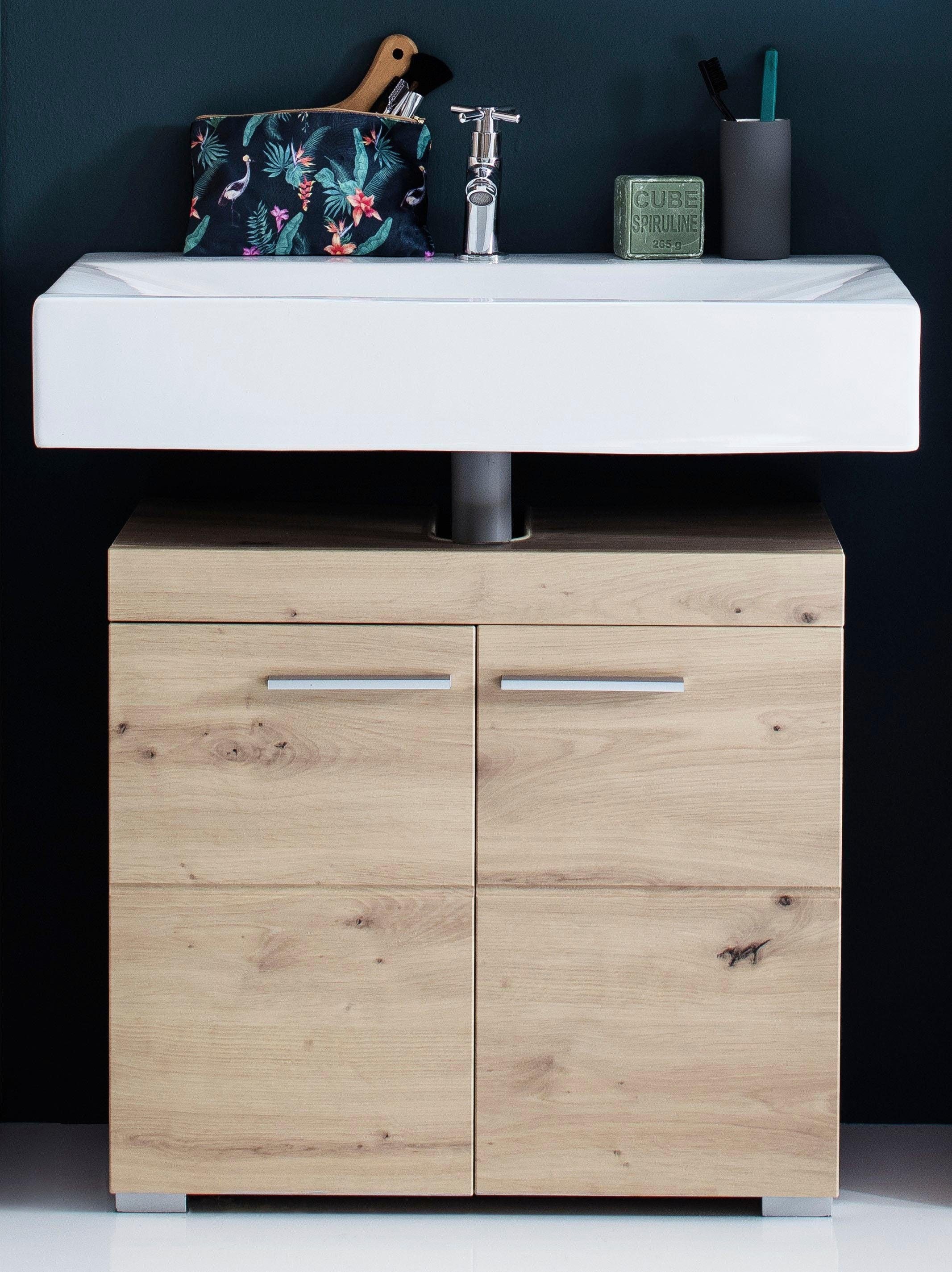 INOSIGN Waschbeckenunterschrank »Avena«, 2 mit Höhe cm, Garantie online | XXL Badezimmerschrank mit Türen und 3 Aussparung kaufen 56 Jahren