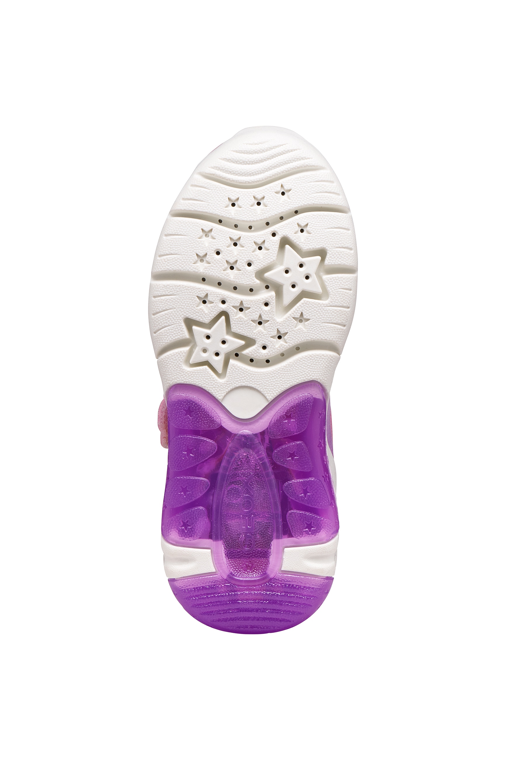 Geox Sneaker »J FADINLIGHT GIRL DISNEY PRINCESS RAPUNZEL«  Halbschuh mit Blinkfunktion, Größenschablone zum Download