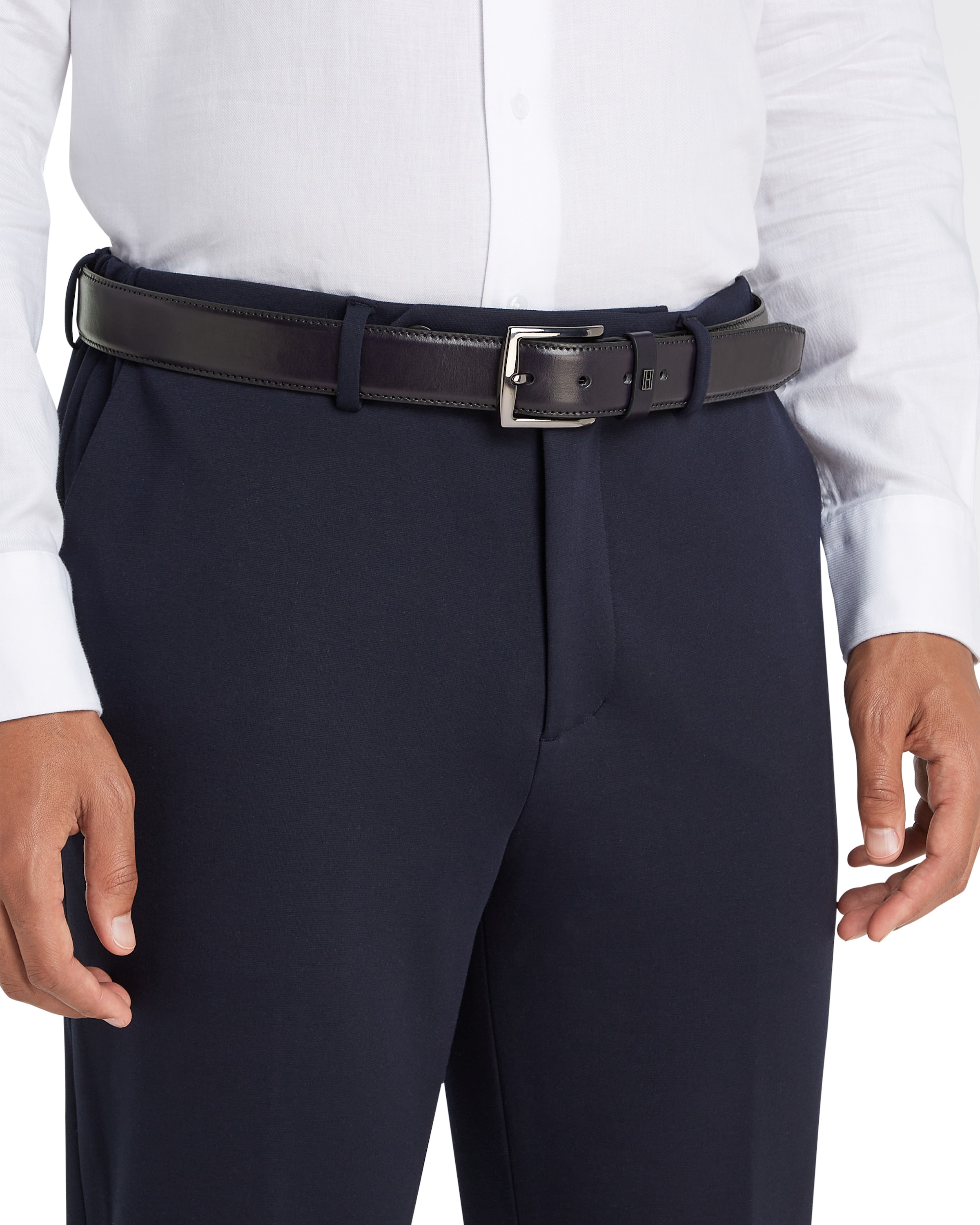 Tommy Hilfiger Ledergürtel »DENTON ELEVATED 3.5«, Größenverstellbar