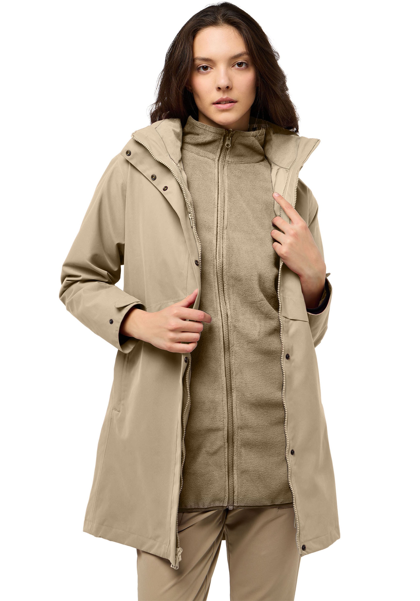 Jack Wolfskin 3-in-1-Funktionsparka »BAYLIGHT«, mit Kapuze, Winterjacke