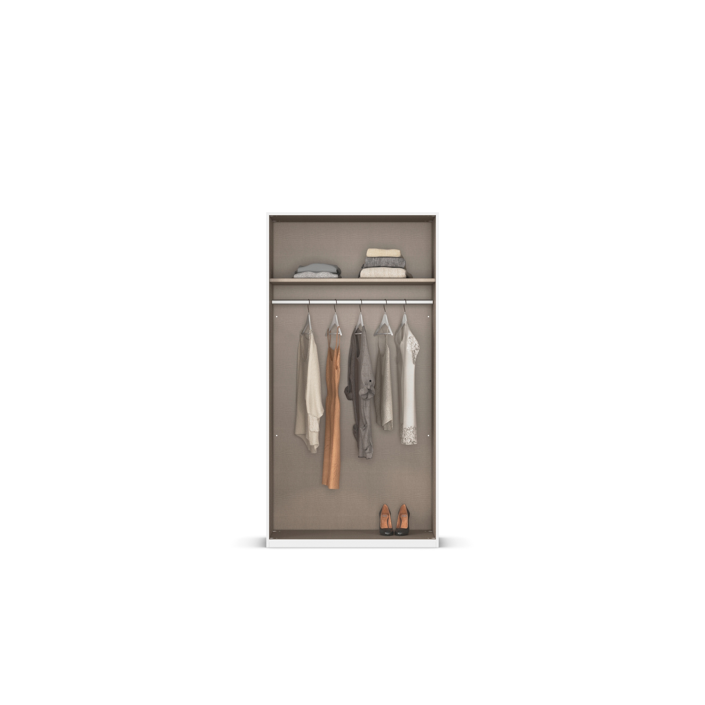 rauch Drehtürenschrank »Kleiderschrank Schrank Garderobe Schlafzimmerschrank EVELYN« in 2 Höhen 197 oder 210 cm erhältlich, inkl. SOFT-CLOSE-FUNKTION,  in elegantem Stil, viel Stauraum 4 Breiten und 2 Höhen MADE IN GERMANY