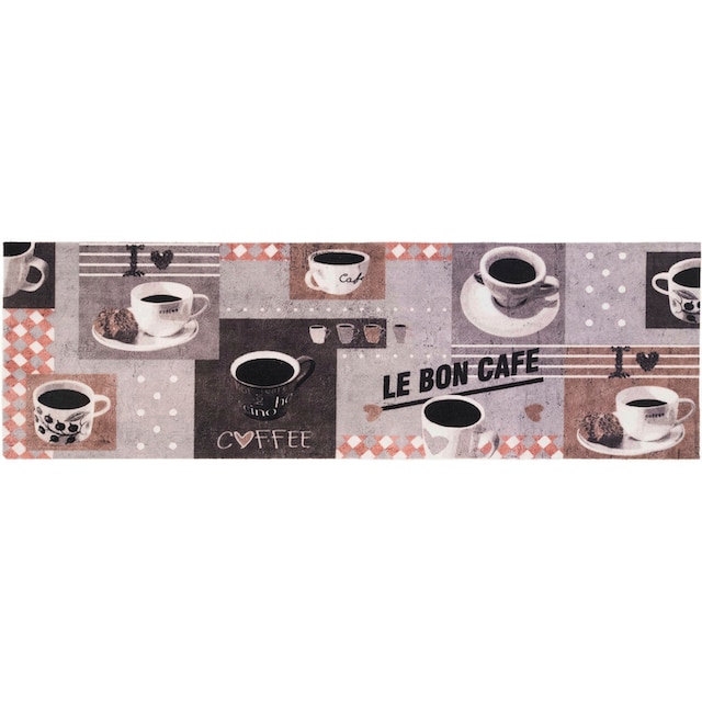 Primaflor-Ideen in Textil Küchenläufer »BON CAFE«, rechteckig, mit  Schriftzug & Motiv Kaffee, rutschhemmend, waschbar, Küche online kaufen
