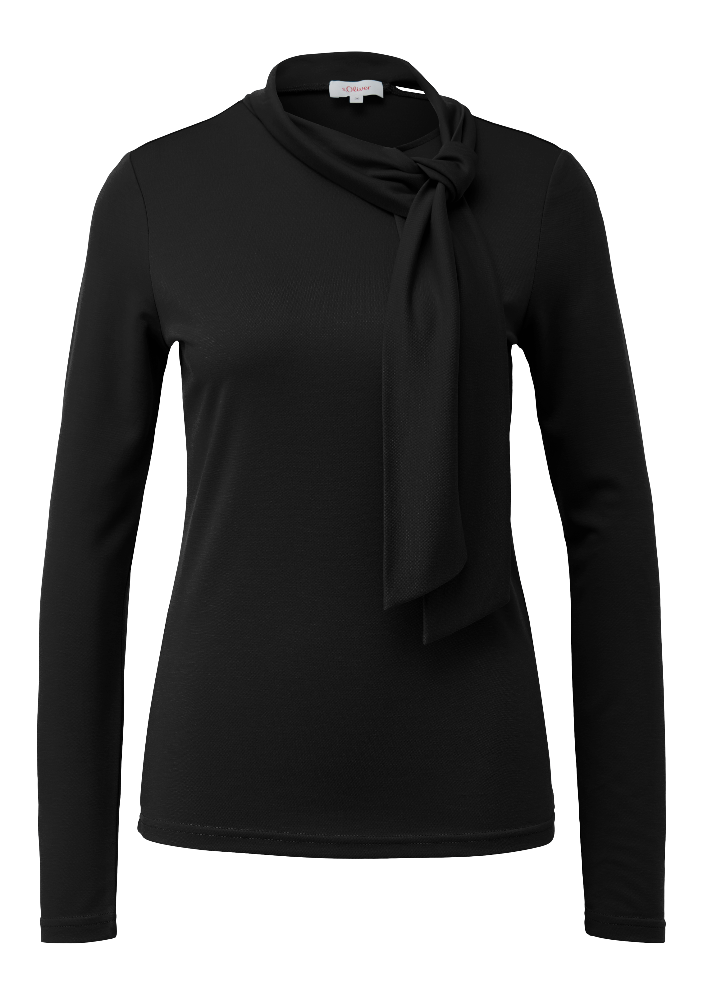 s.Oliver Langarmshirt, mit dekorativer Schleife