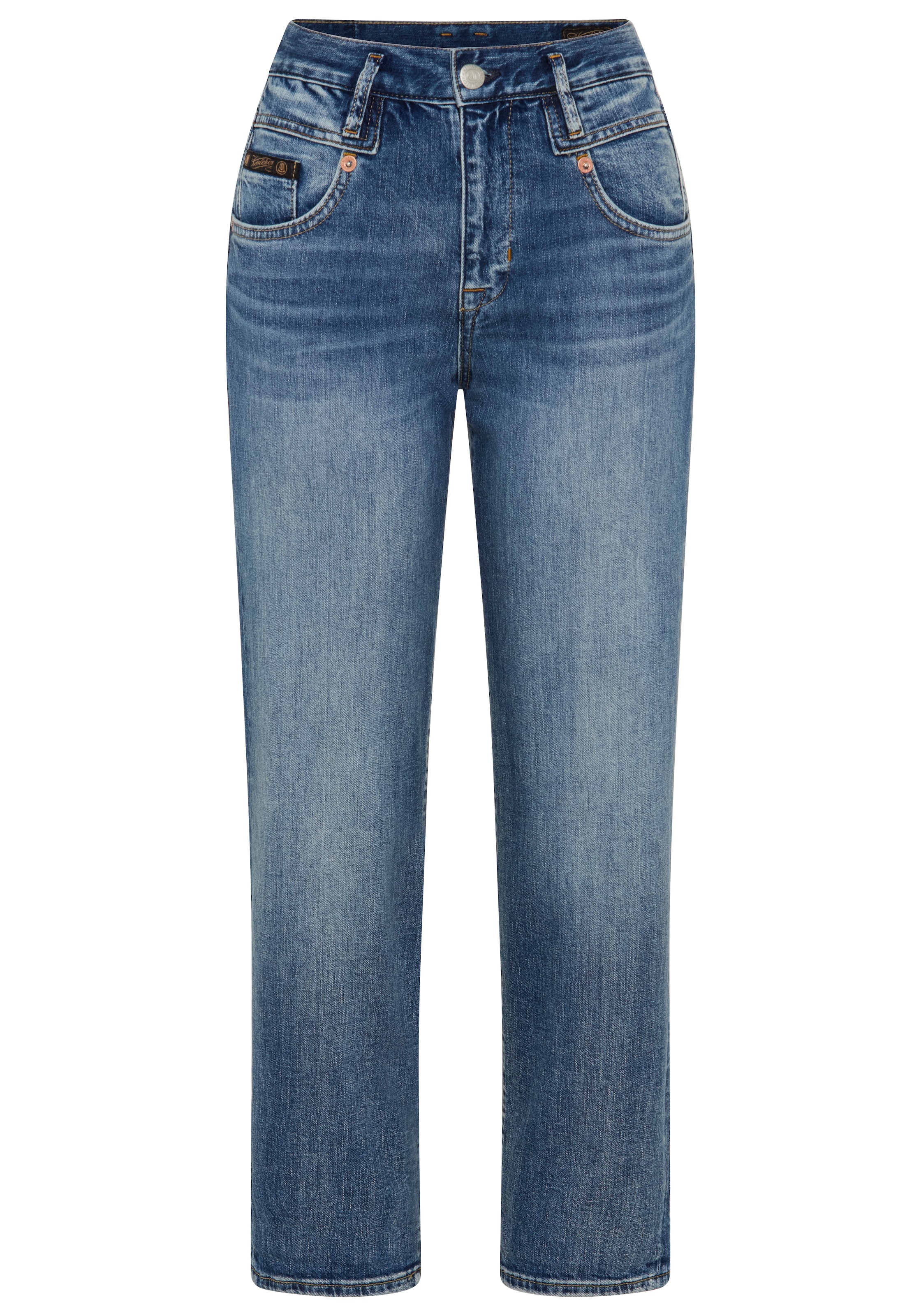 Herrlicher Straight-Jeans »Breezy Cropped Denim« in 7/8-Länge, High Waist